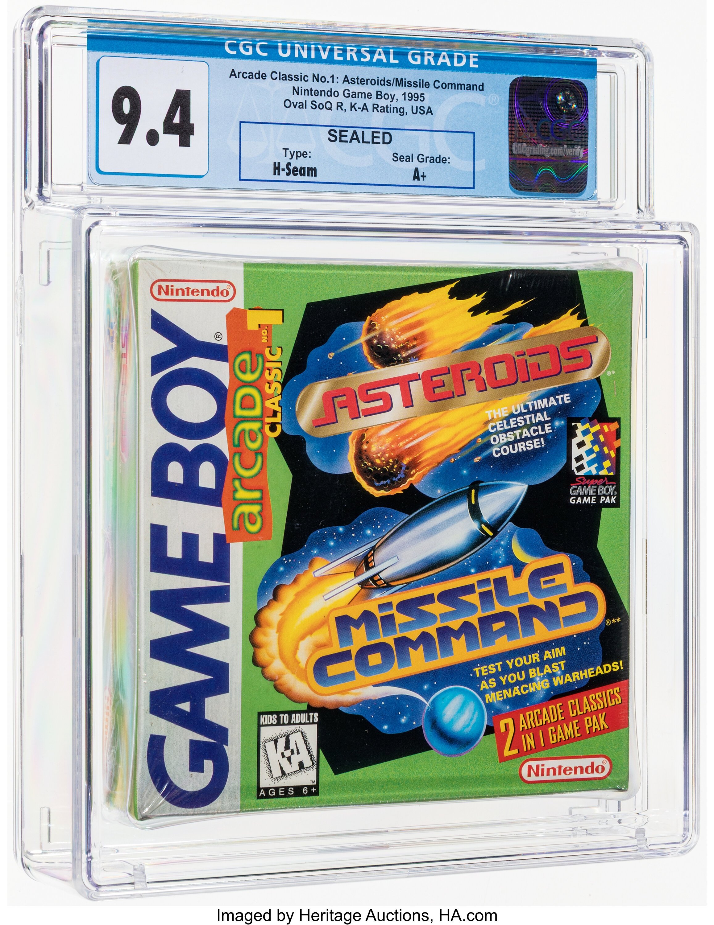 Arcade Classic No. 1: Asteroids / Missile Command (Game Boy)