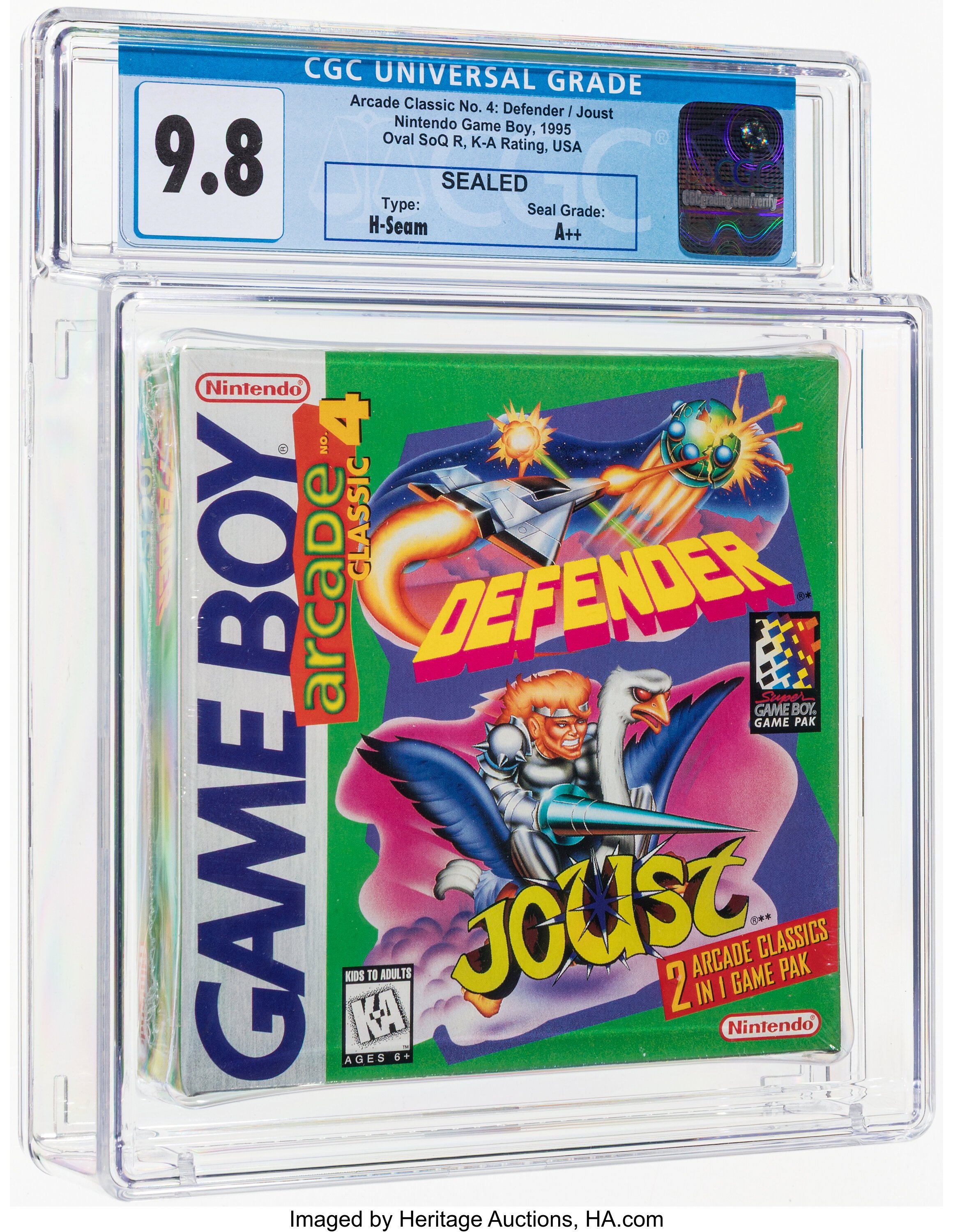 Arcade Classic No. 4: Defender / Joust (Game Boy)