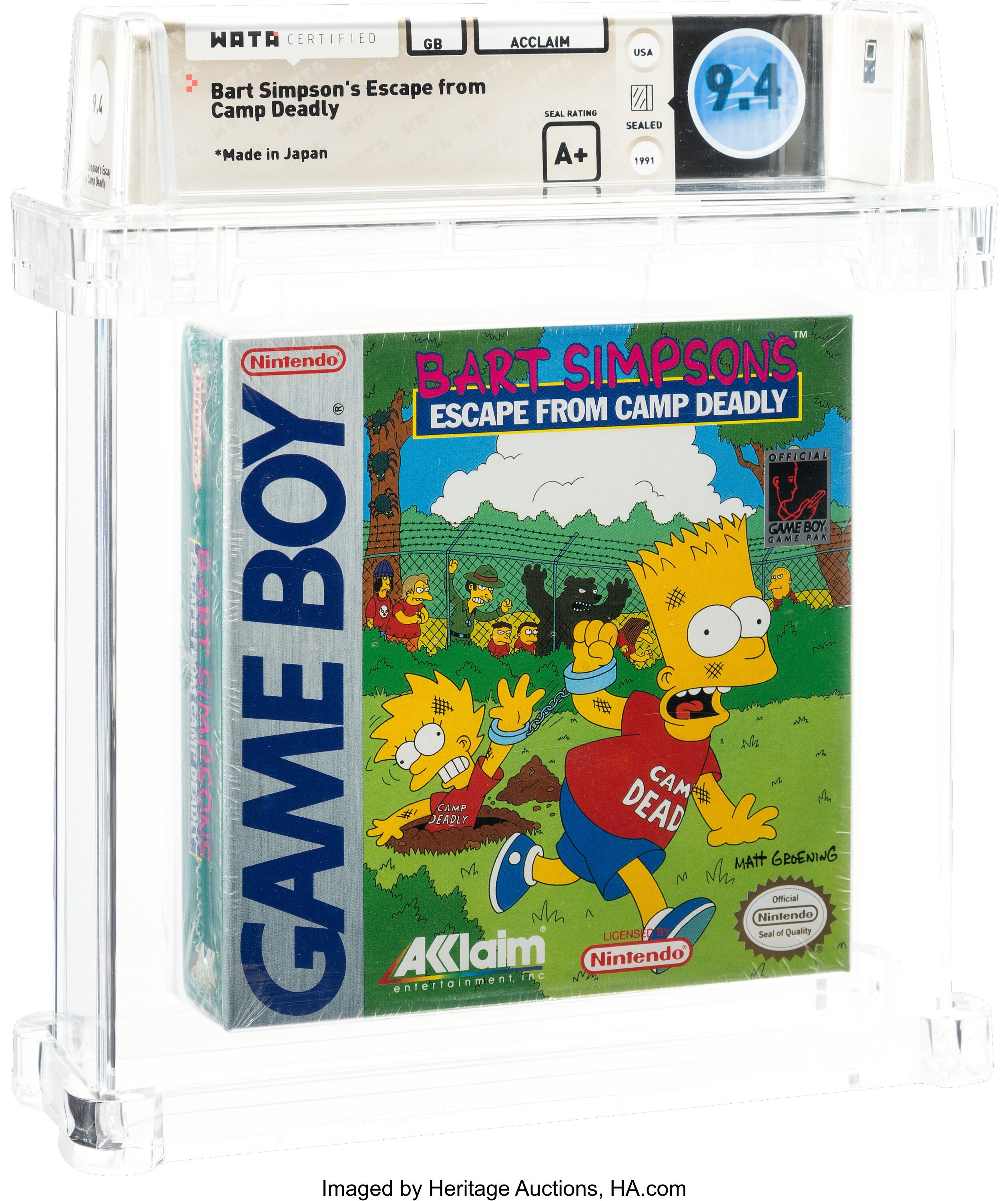 Bart Simpson's Escape from Camp Deadly (Game Boy)