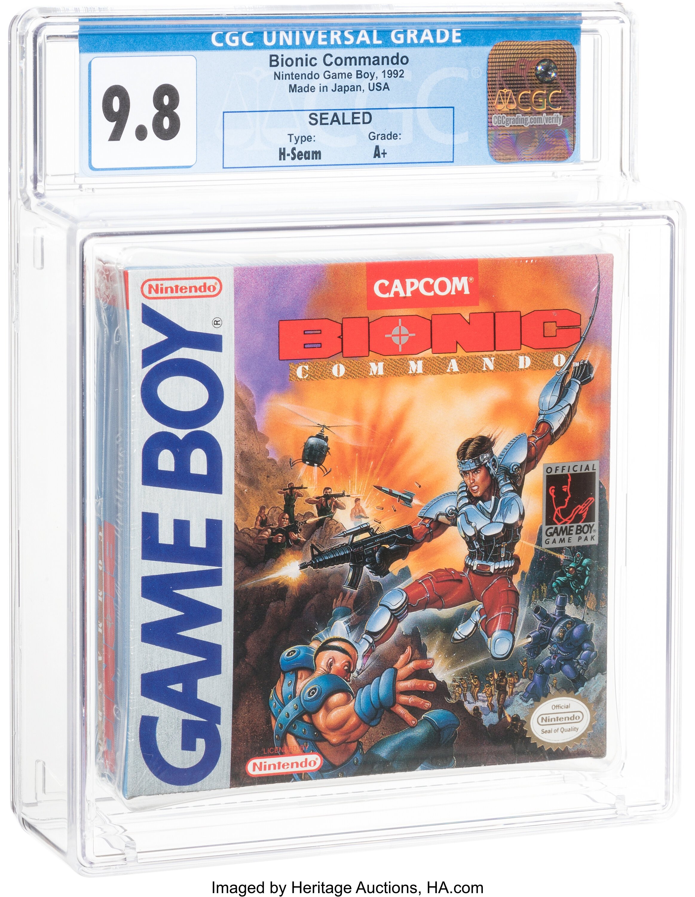 Bionic Commando (Game Boy): PSA Pop Report & Prices