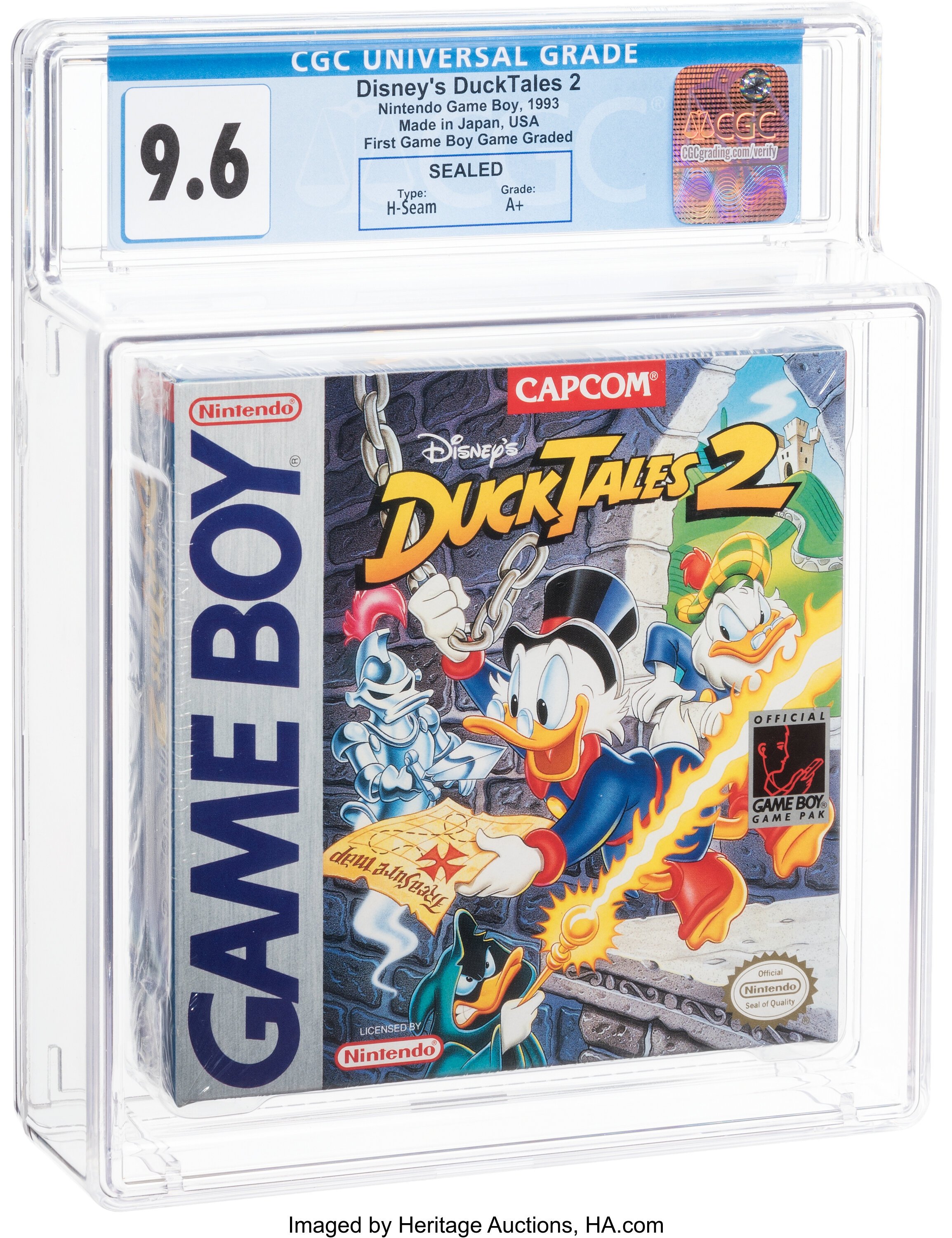 Disney's DuckTales 2 graded slab