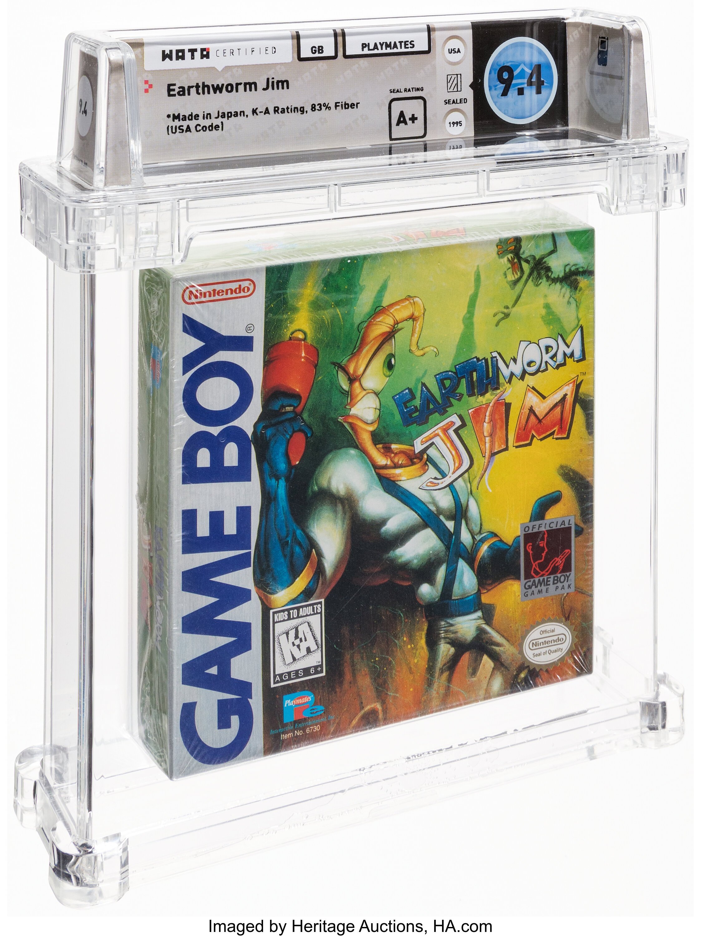 Earthworm Jim (Game Boy): PSA Pop Report & Prices