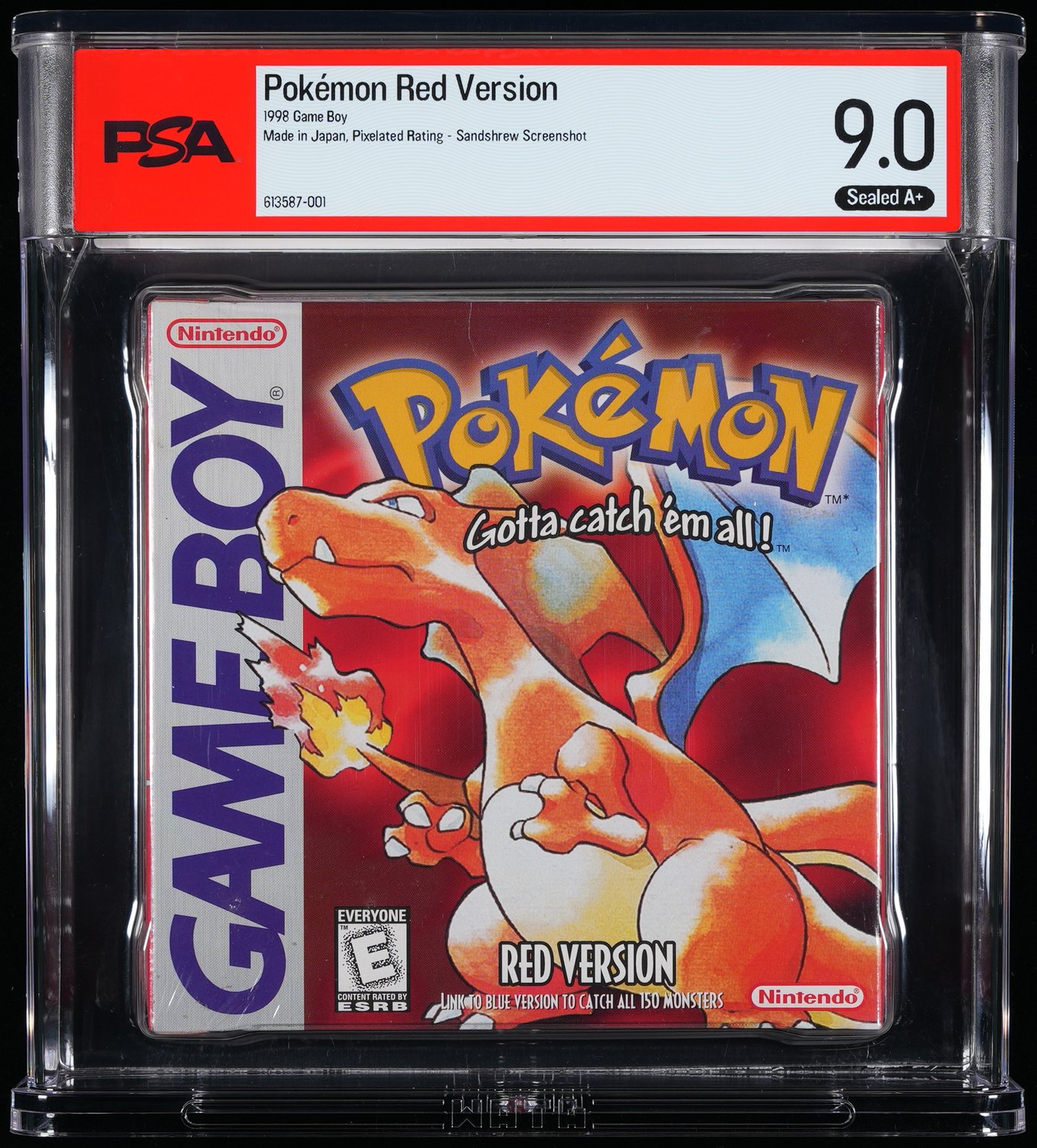 Pokémon Red Version graded slab