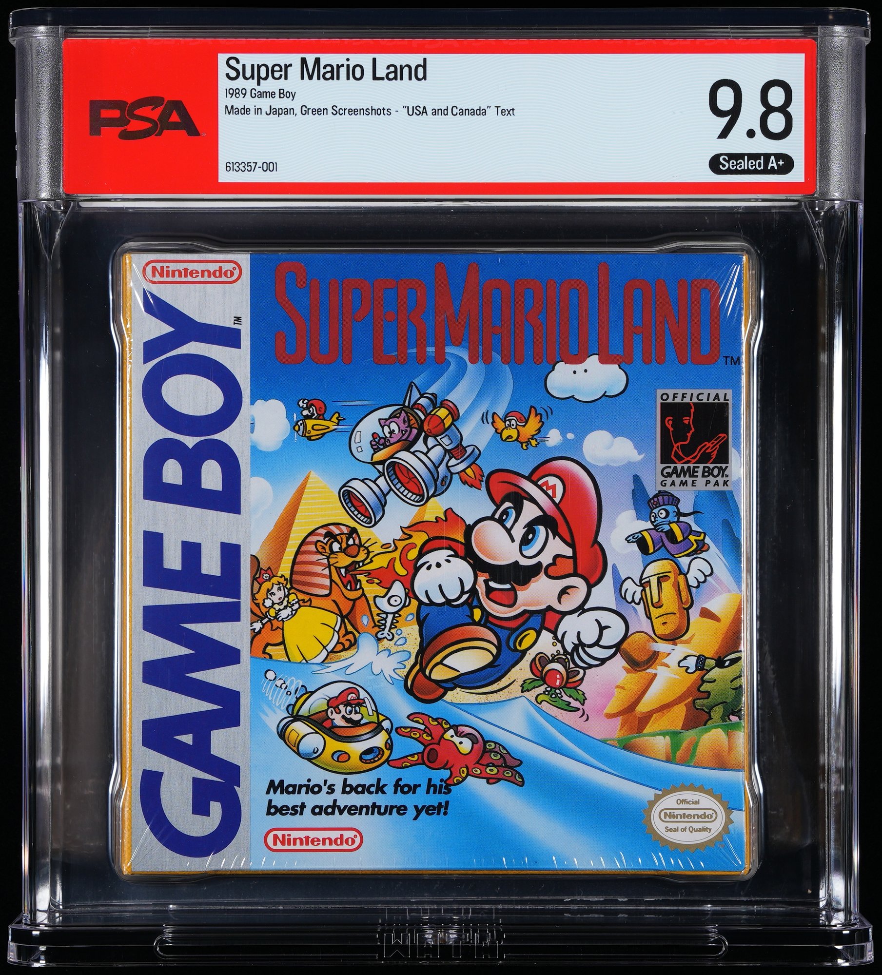 Super Mario Land graded slab