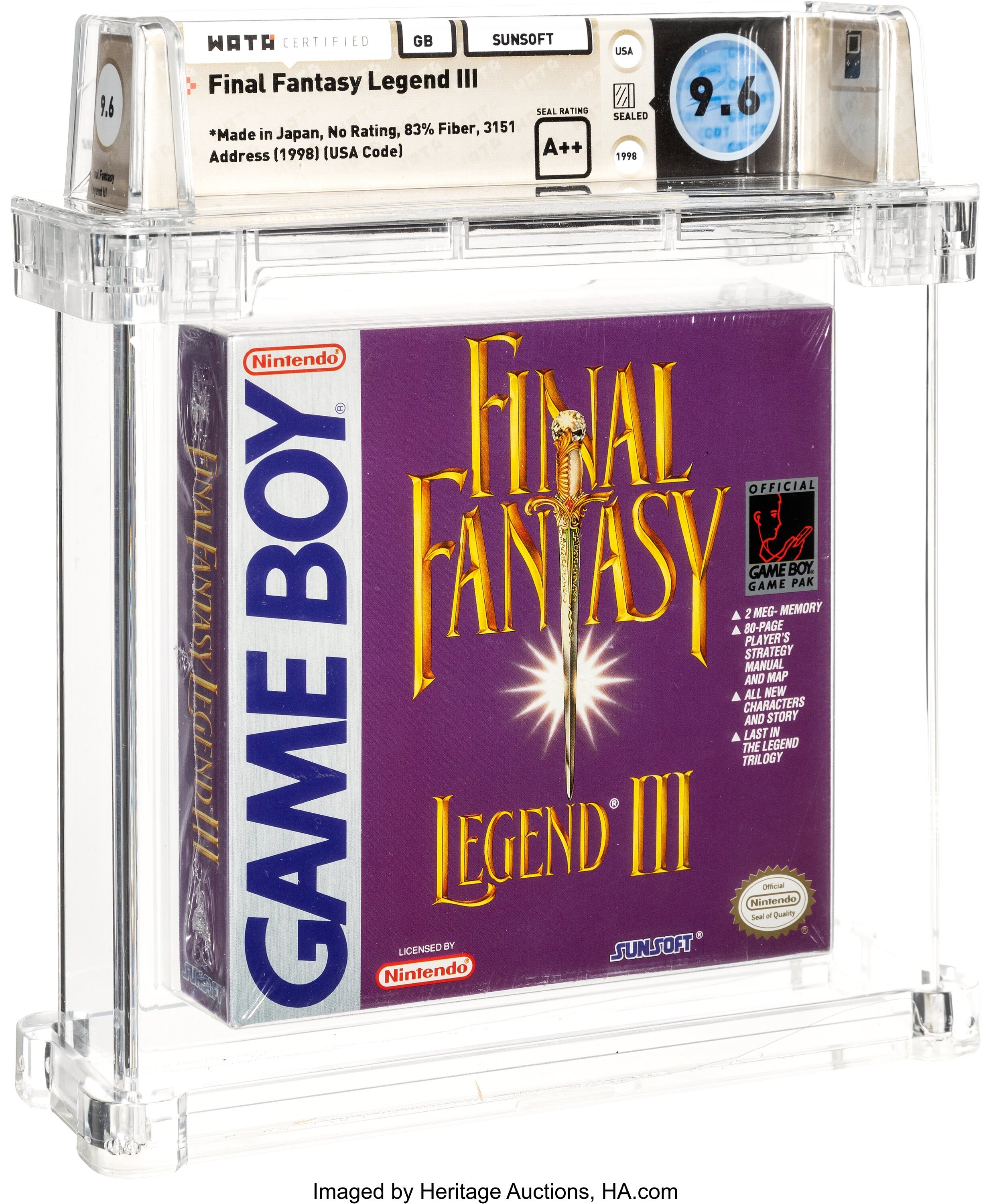 Final Fantasy Legend III (Game Boy): PSA Pop Report & Prices