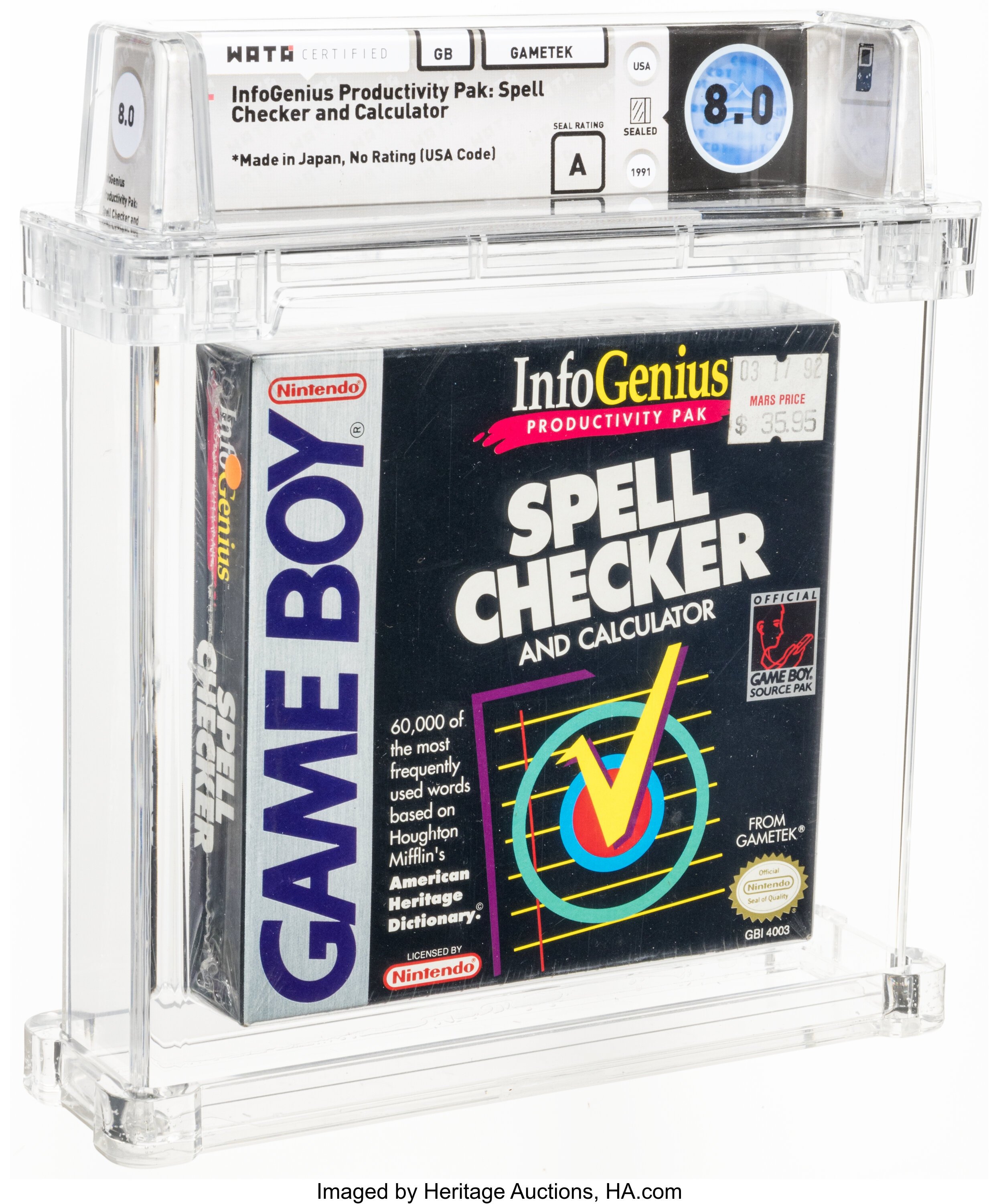 InfoGenius Productivity Pak: Spell Checker and Calculator (Game Boy)