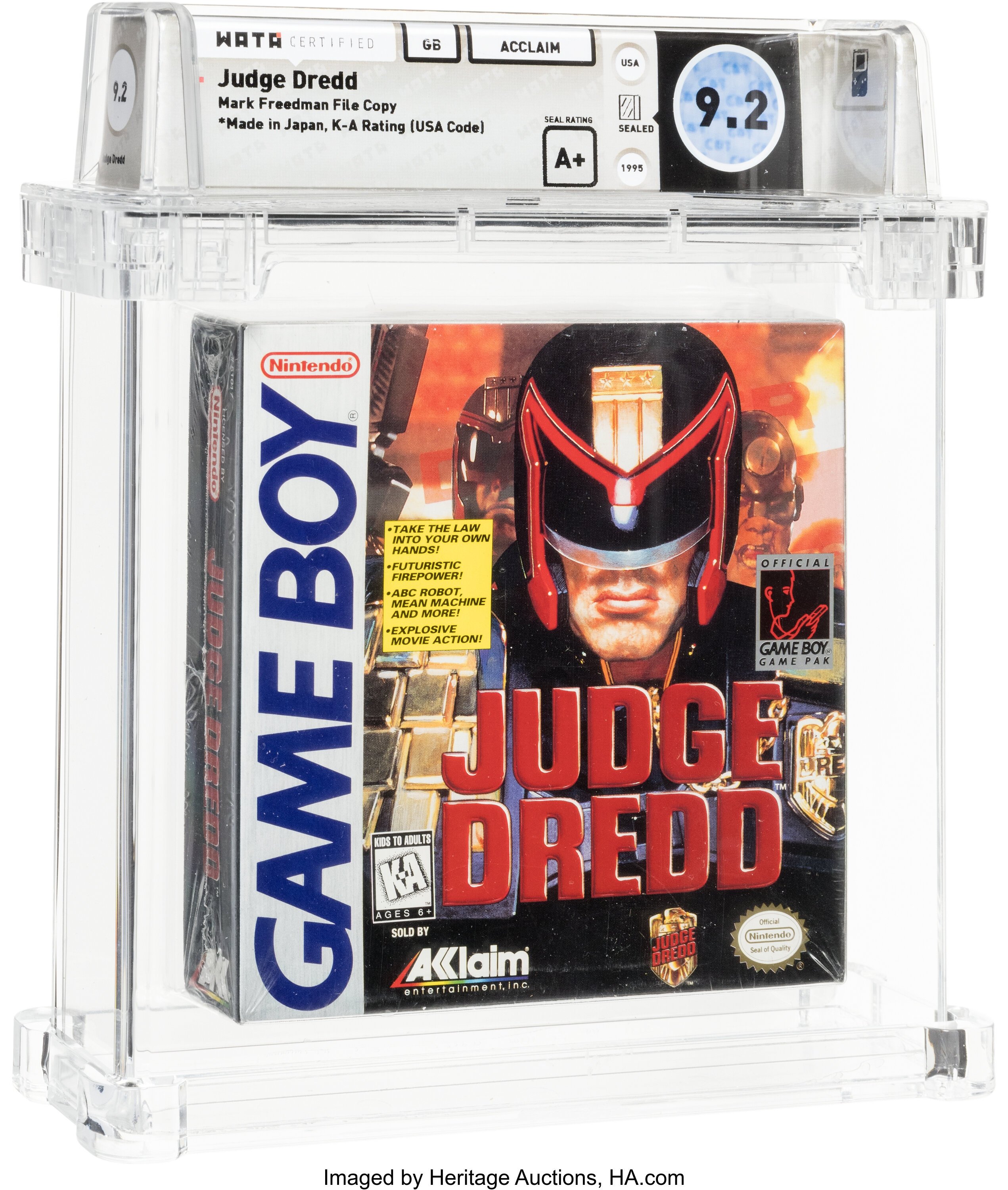 Judge Dredd (Game Boy): PSA Pop Report & Prices