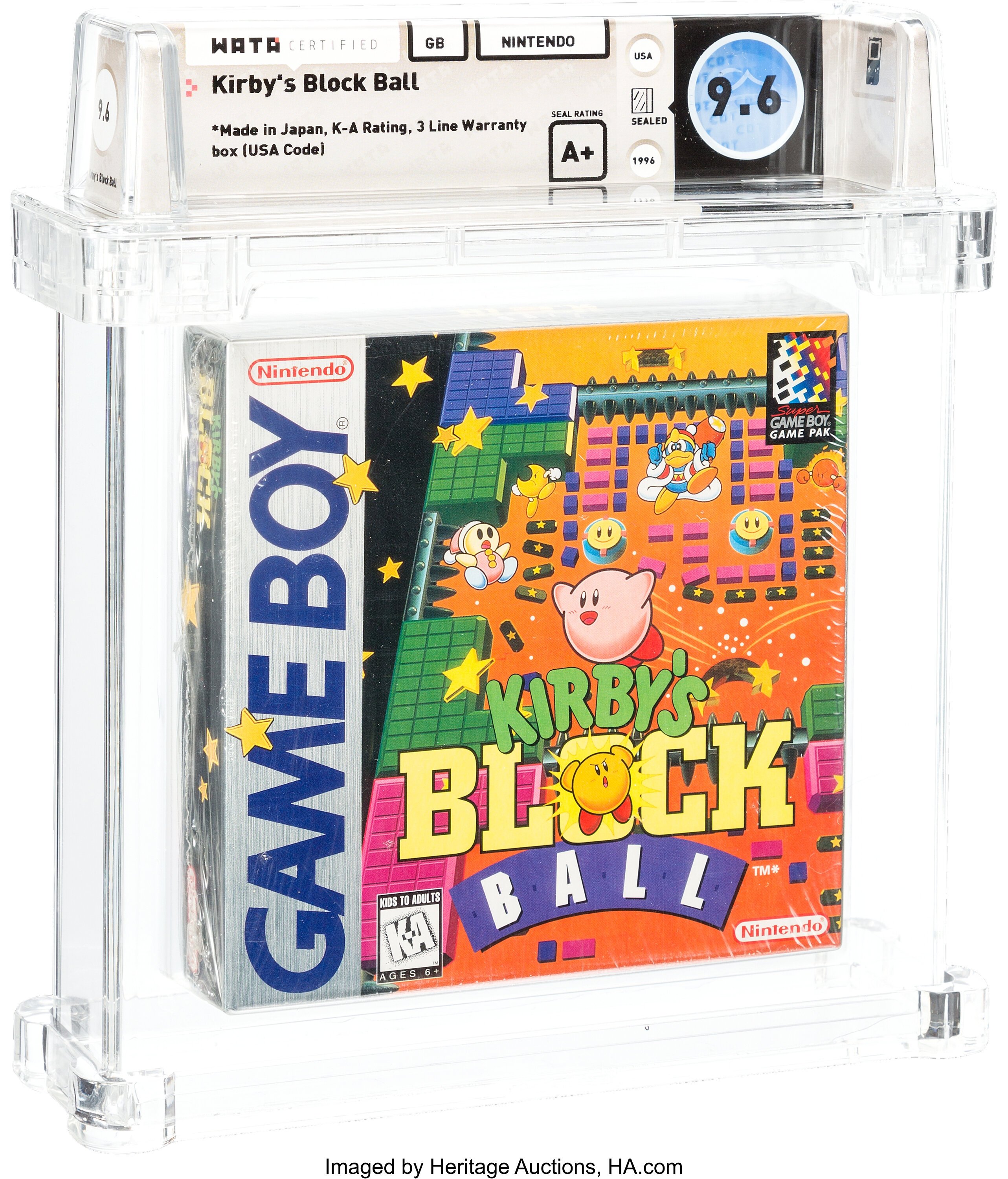 Kirby's Block Ball (Game Boy): PSA Pop Report & Prices