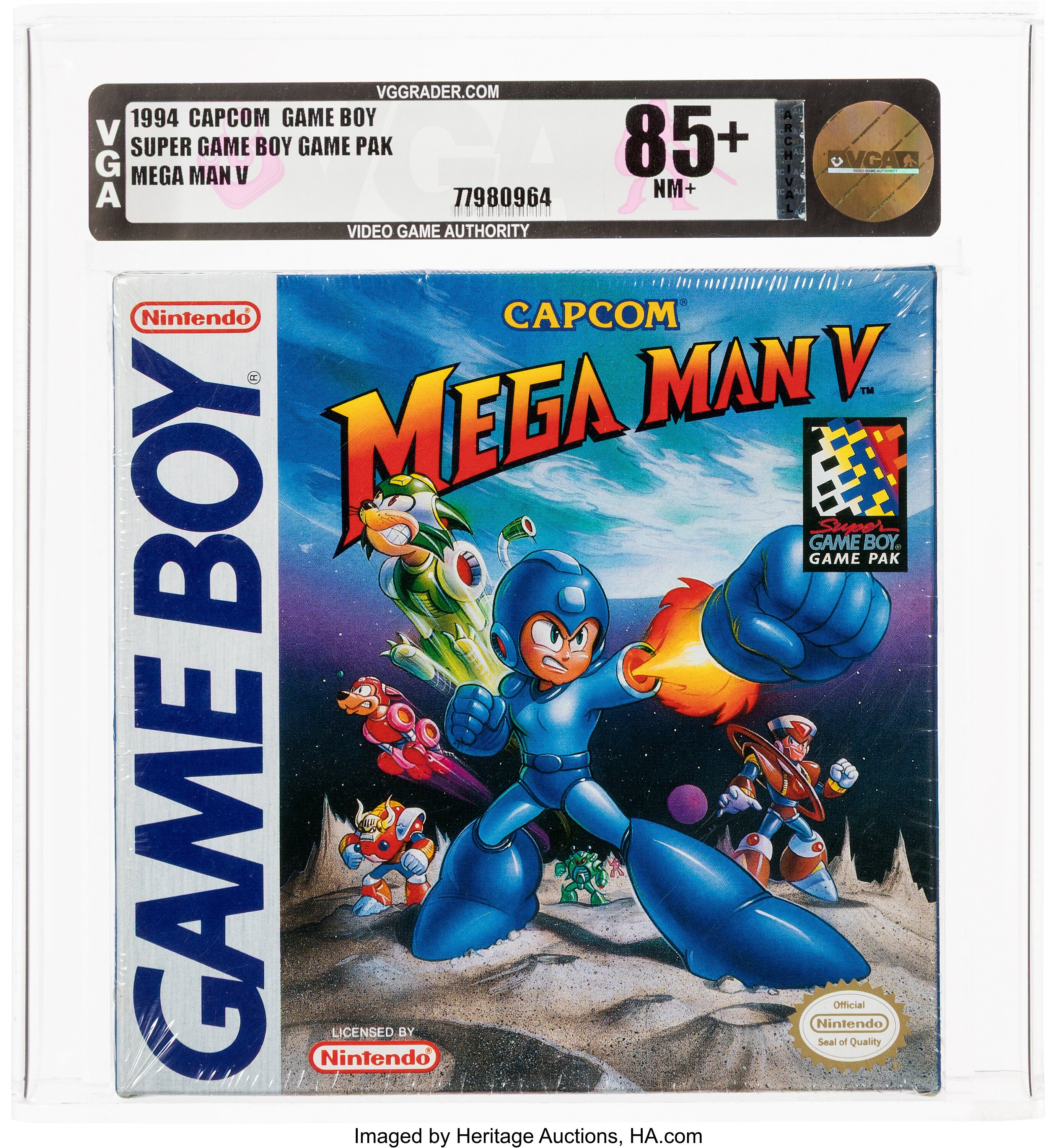 Mega Man V graded slab