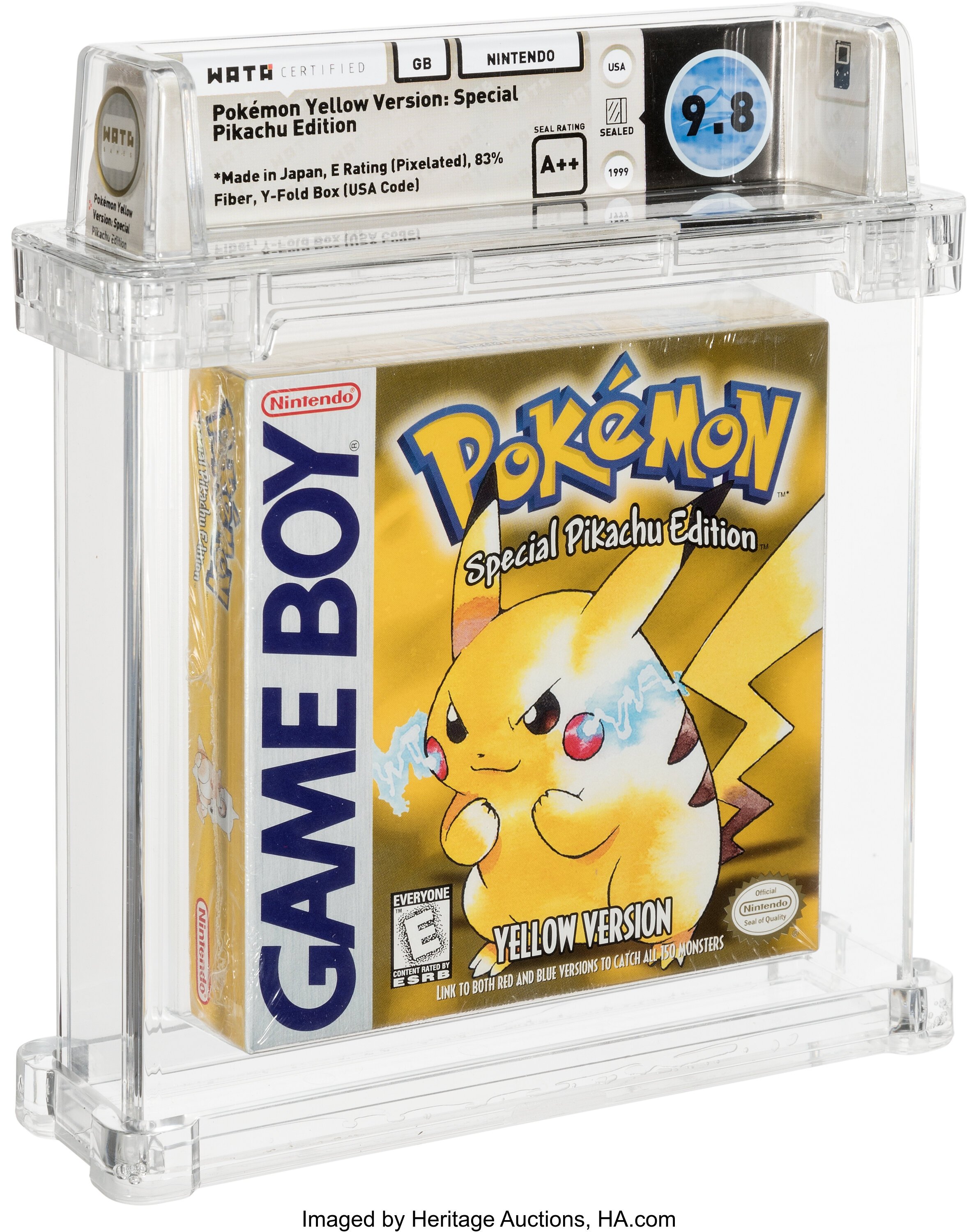 Pokémon Yellow Version: Special Pikachu Edition graded slab