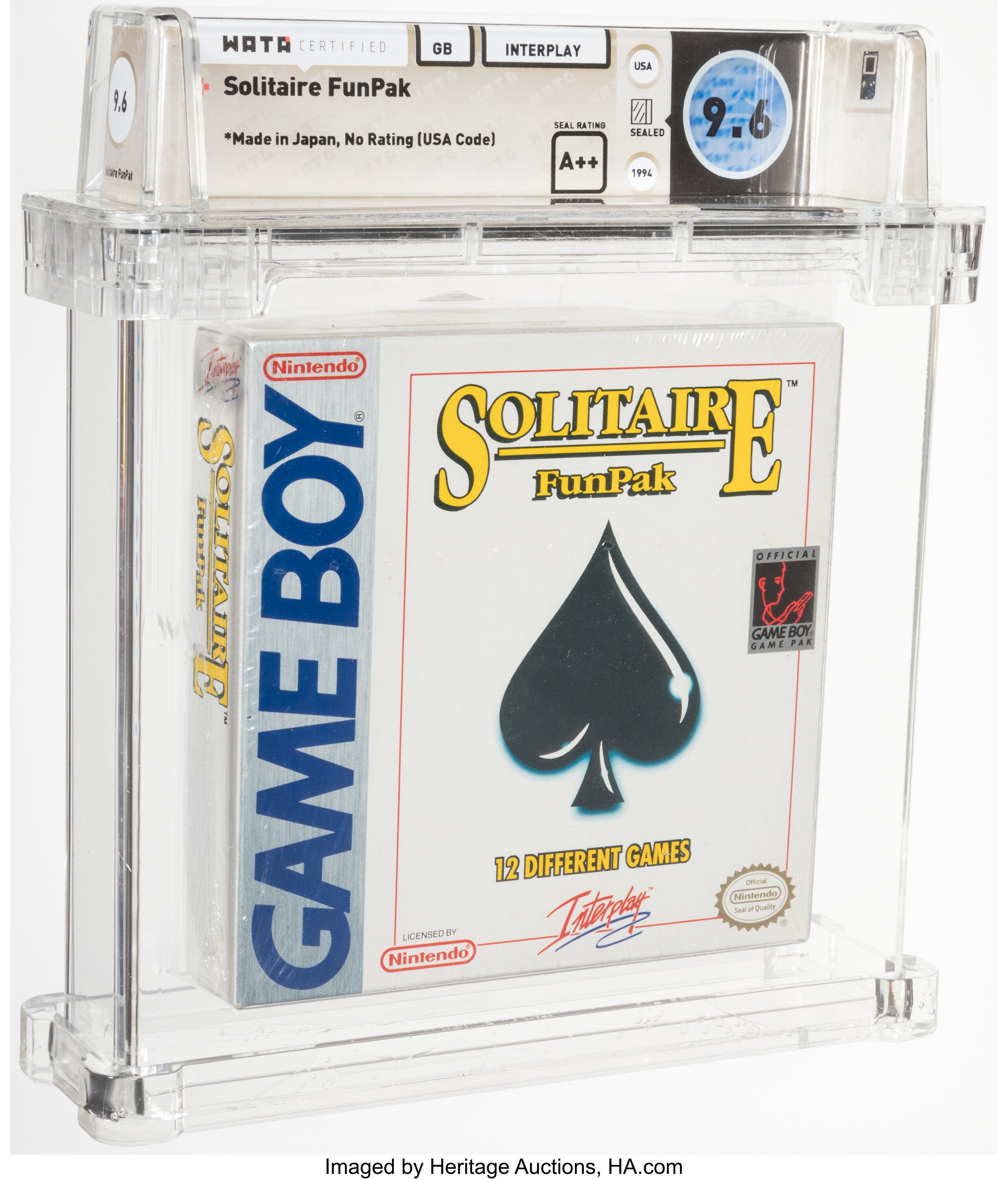 Solitaire FunPak (Game Boy): PSA Pop Report & Prices