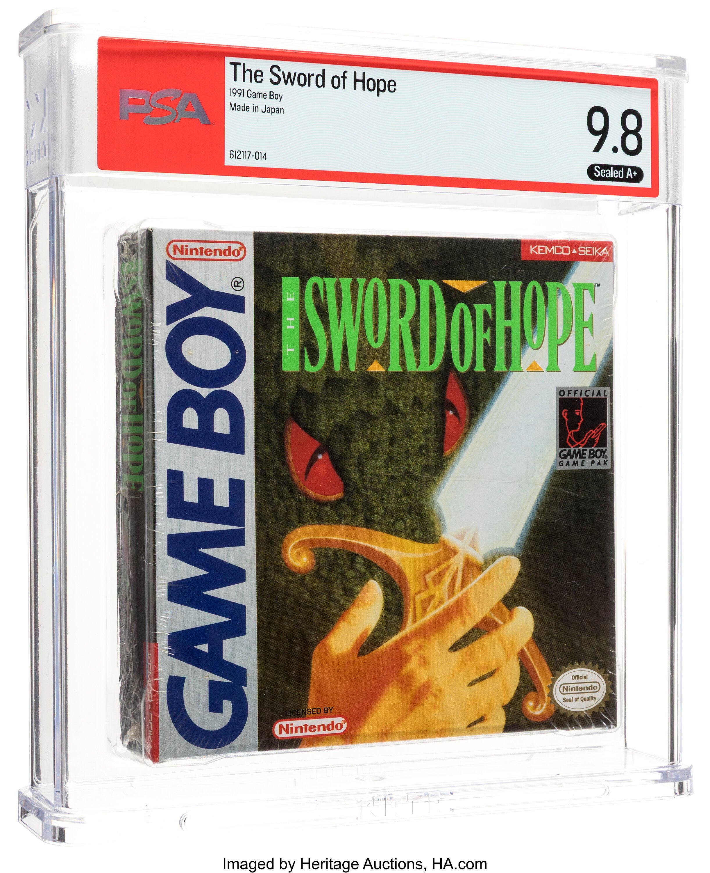 The Sword of Hope PSA 9.8 A+, the copy sold