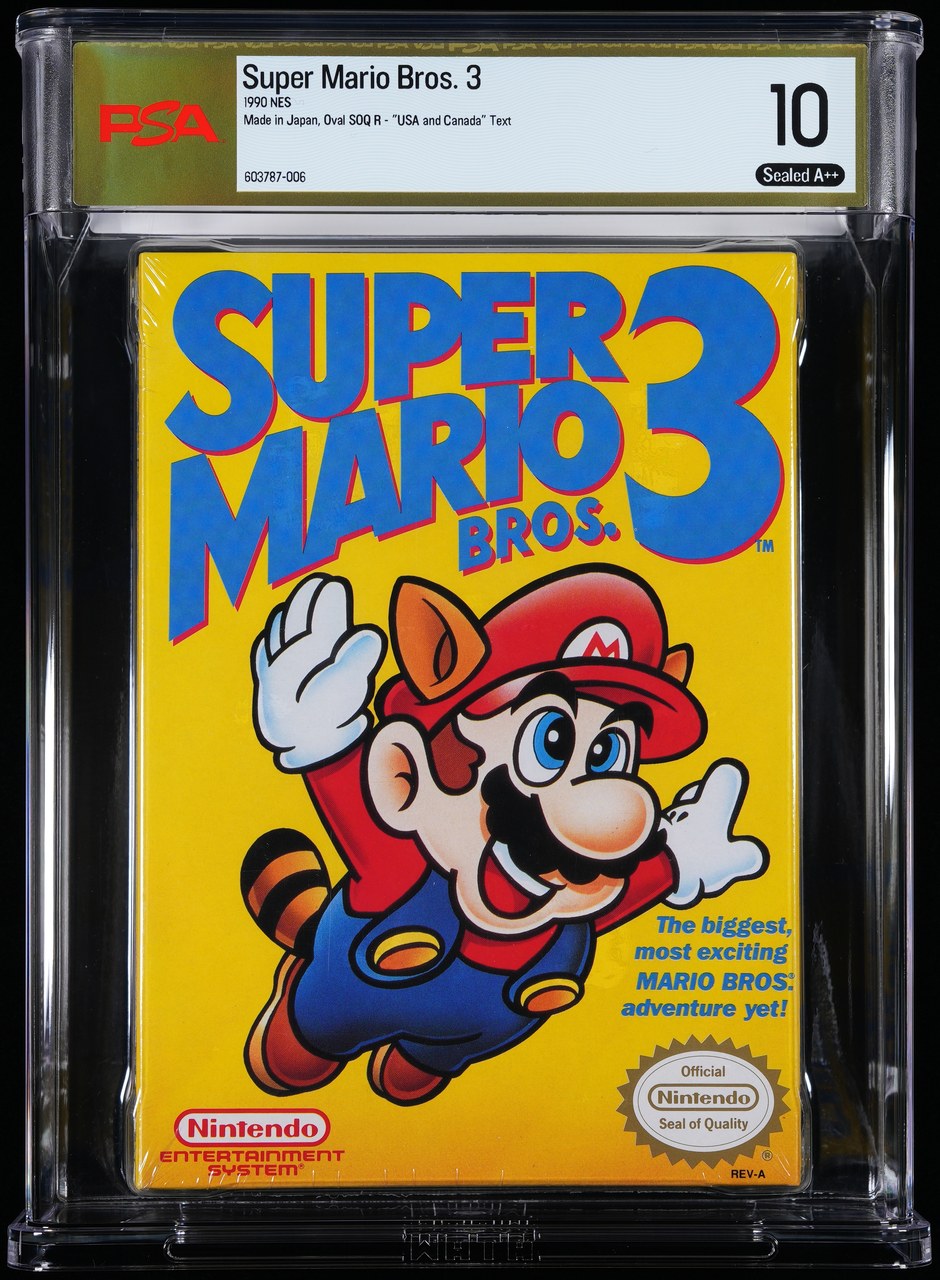 Super Mario Bros. 3 graded slab