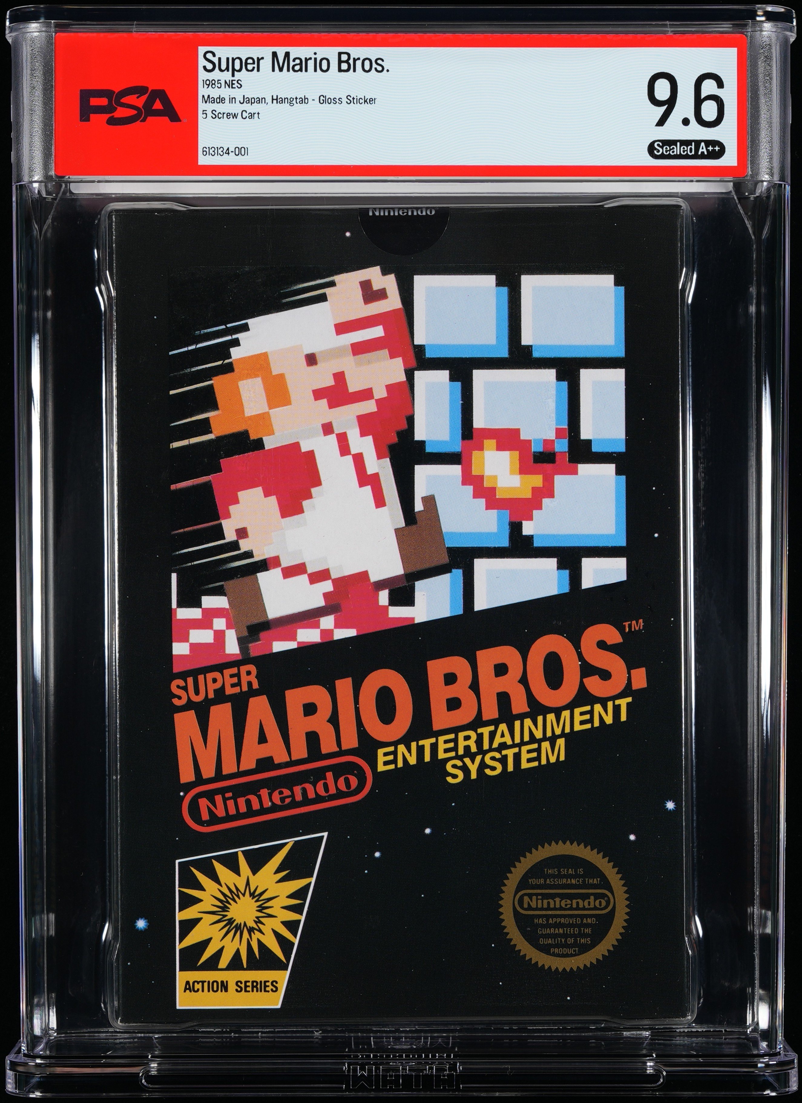 Super Mario Bros. graded slab