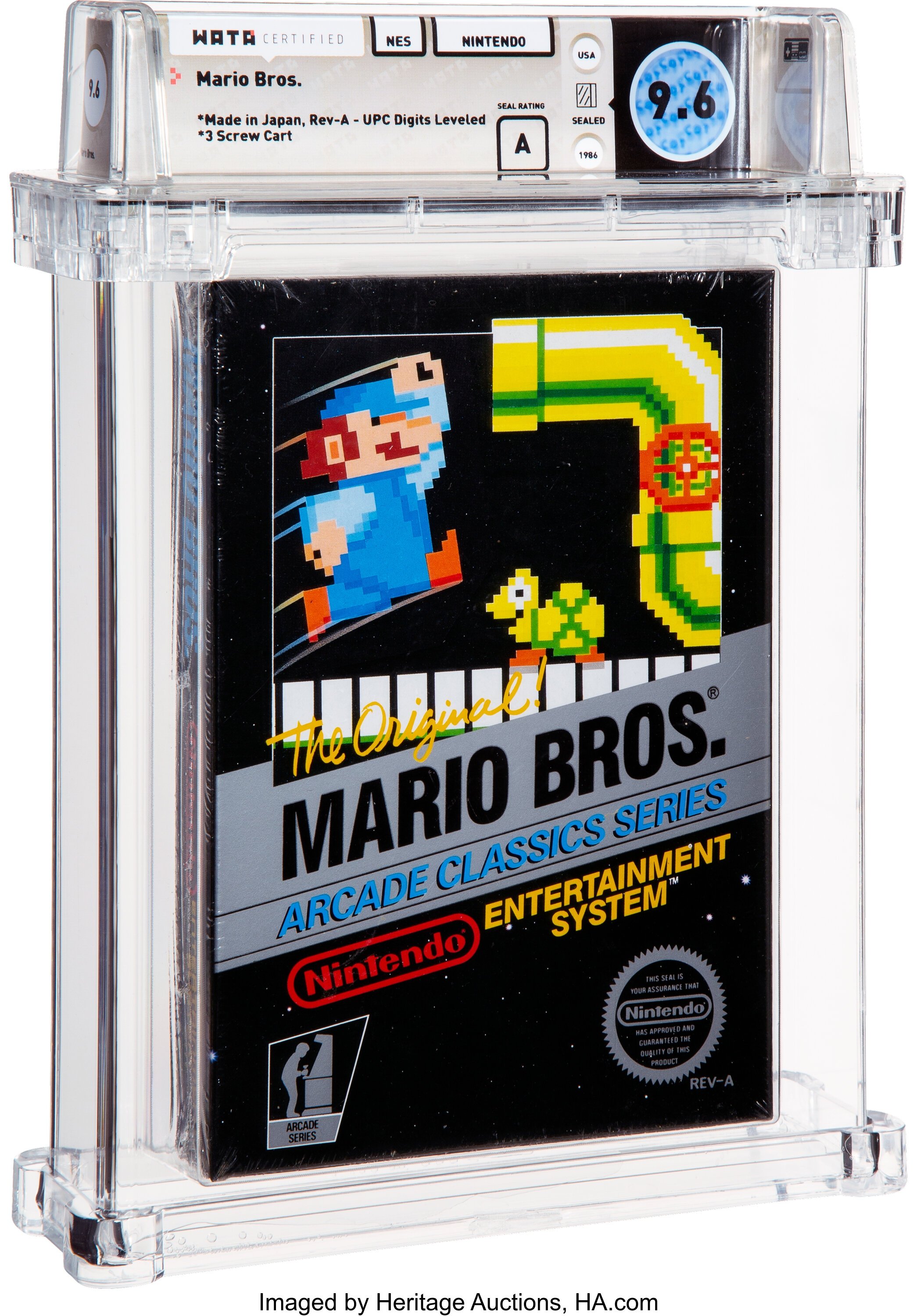 Mario Bros. graded slab