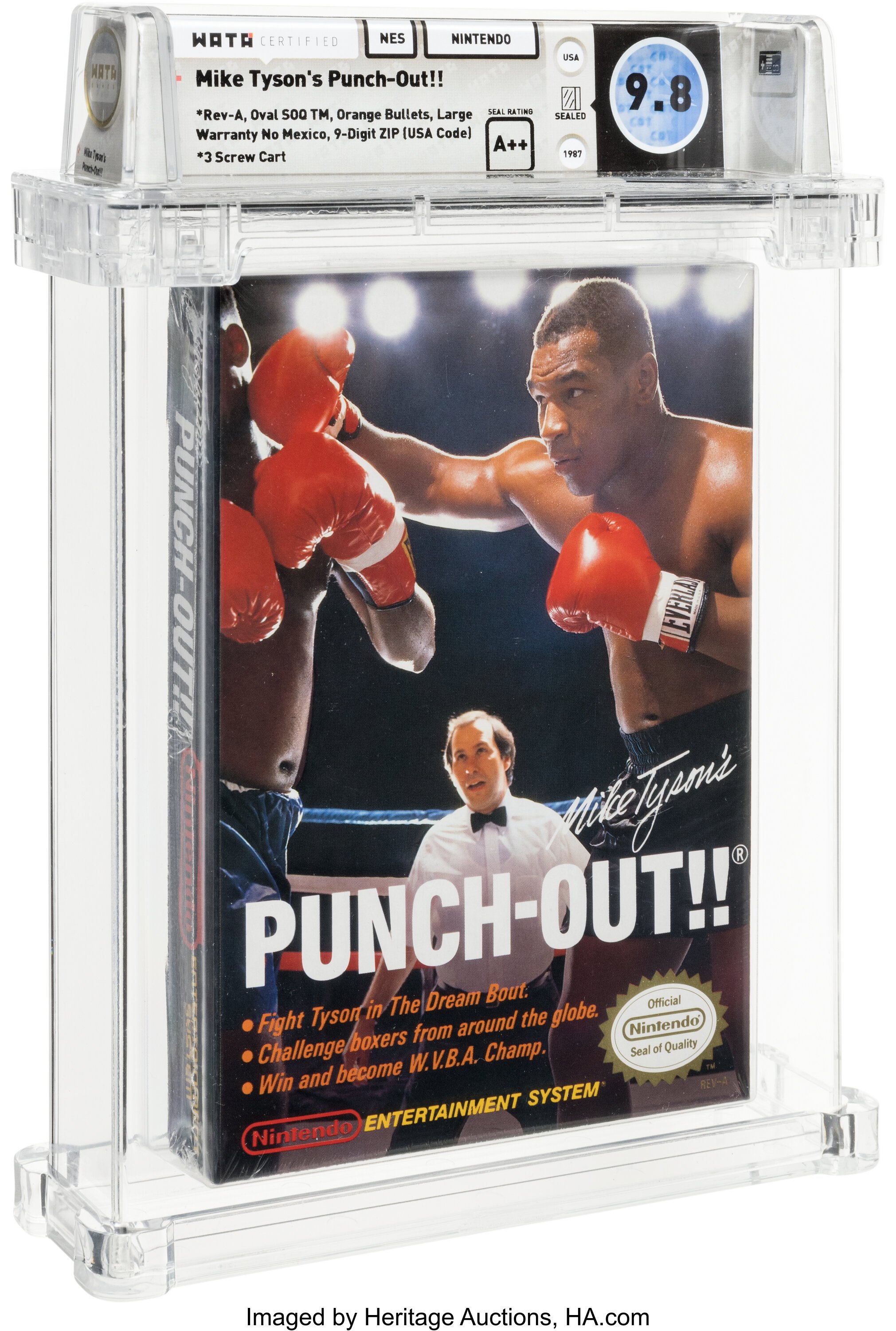 Mike Tyson's Punch-Out!! graded slab