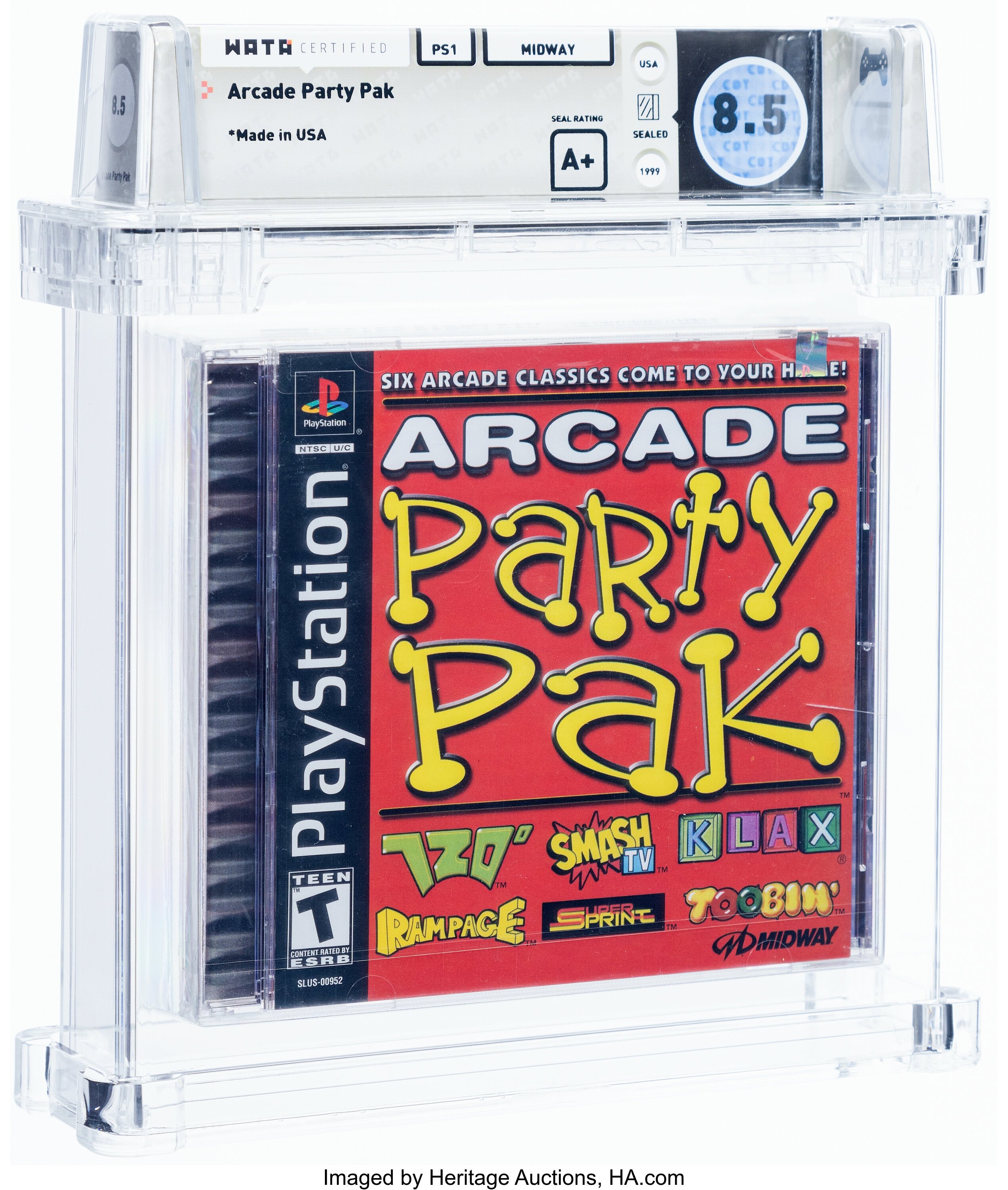 Arcade Party Pak (PS1): PSA Pop Report & Prices