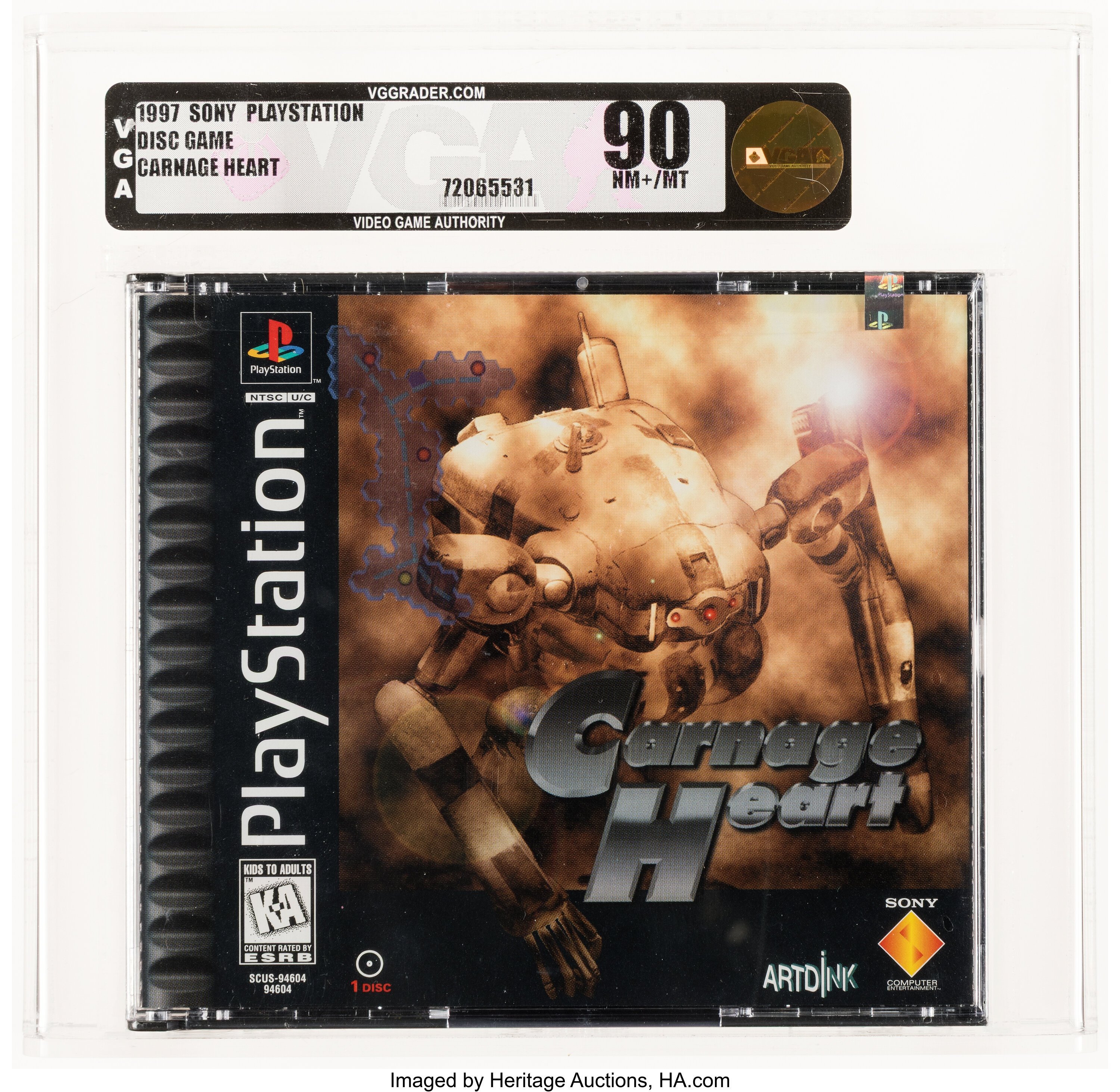 Carnage Heart (PS1): PSA Pop Report & Prices