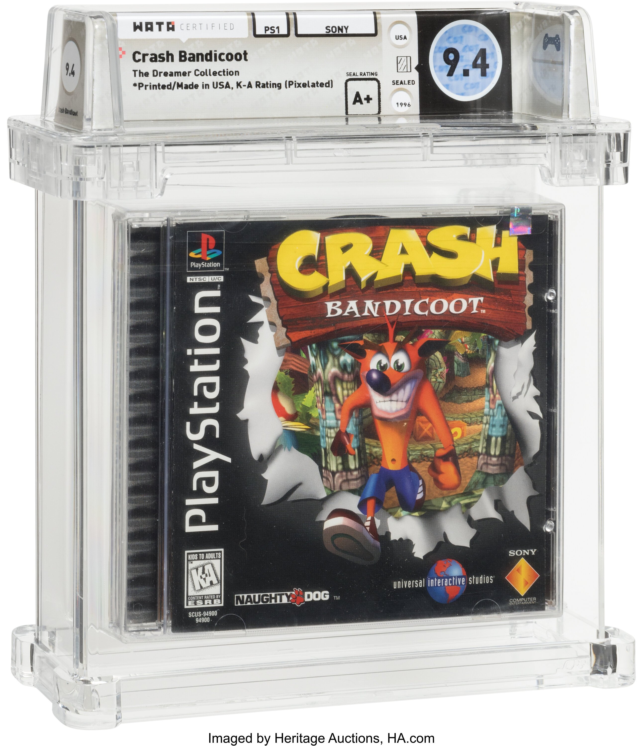 Crash Bandicoot (PS1): PSA Pop Report & Prices
