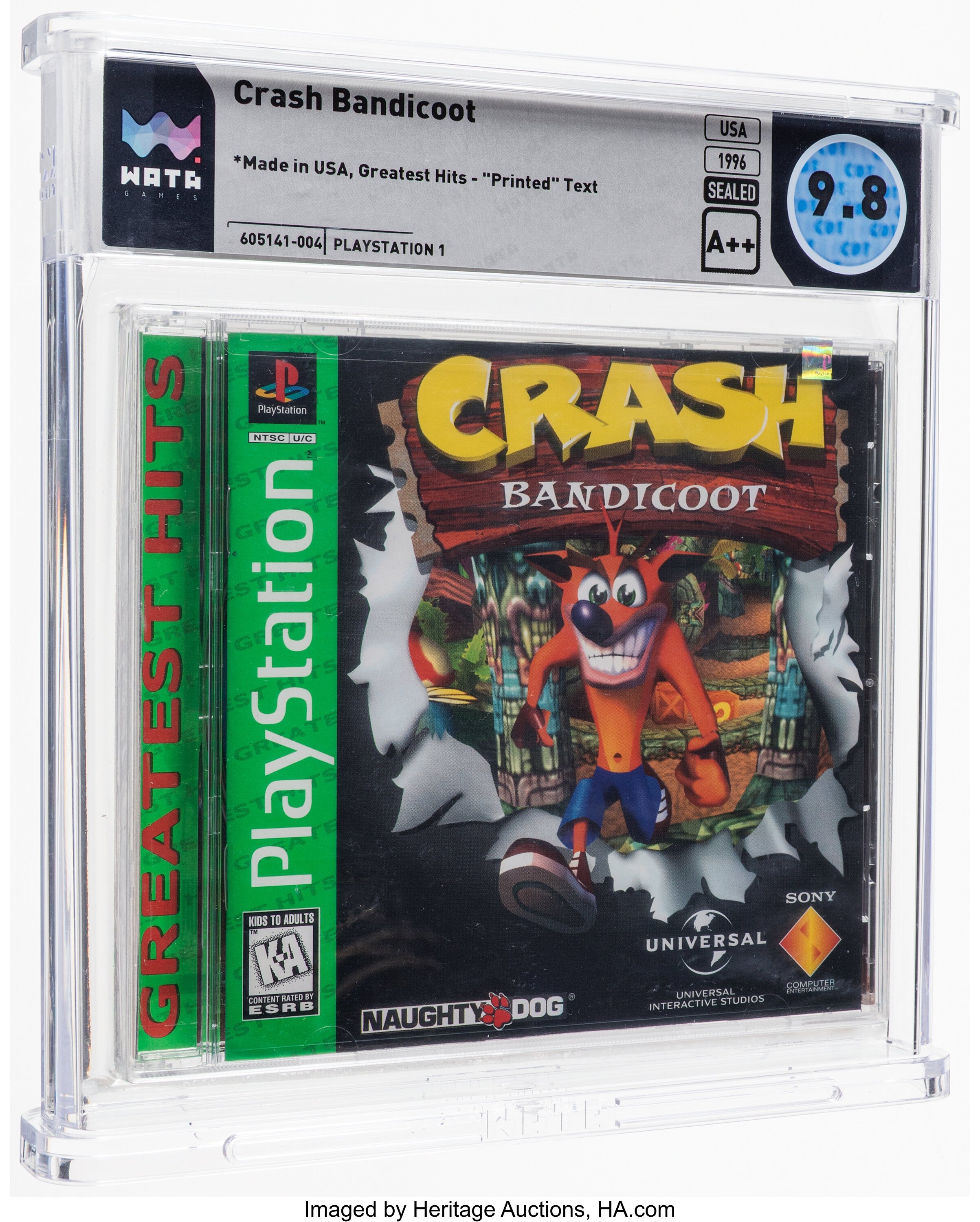 Crash Bandicoot graded slab