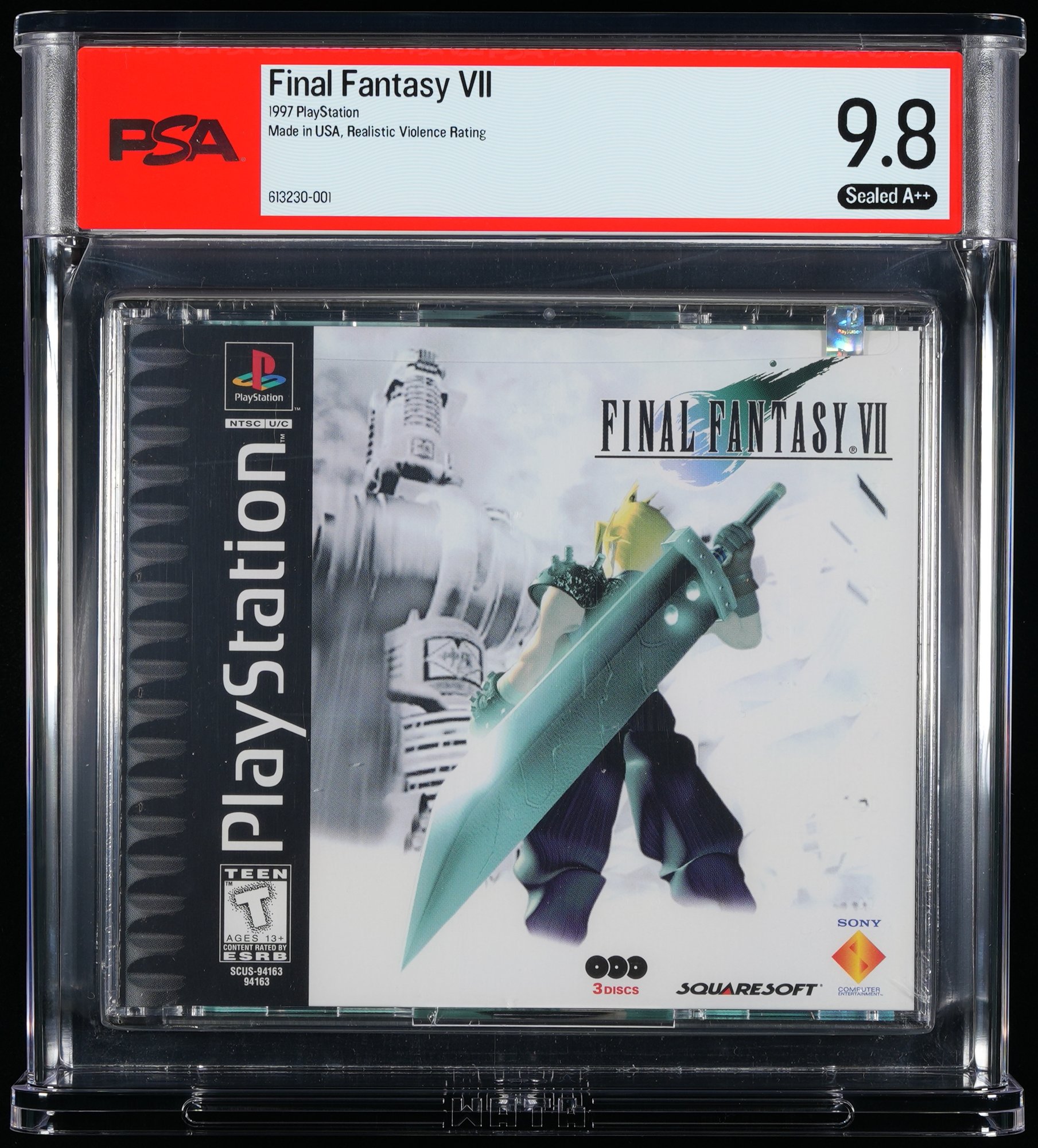 Final Fantasy VII graded slab
