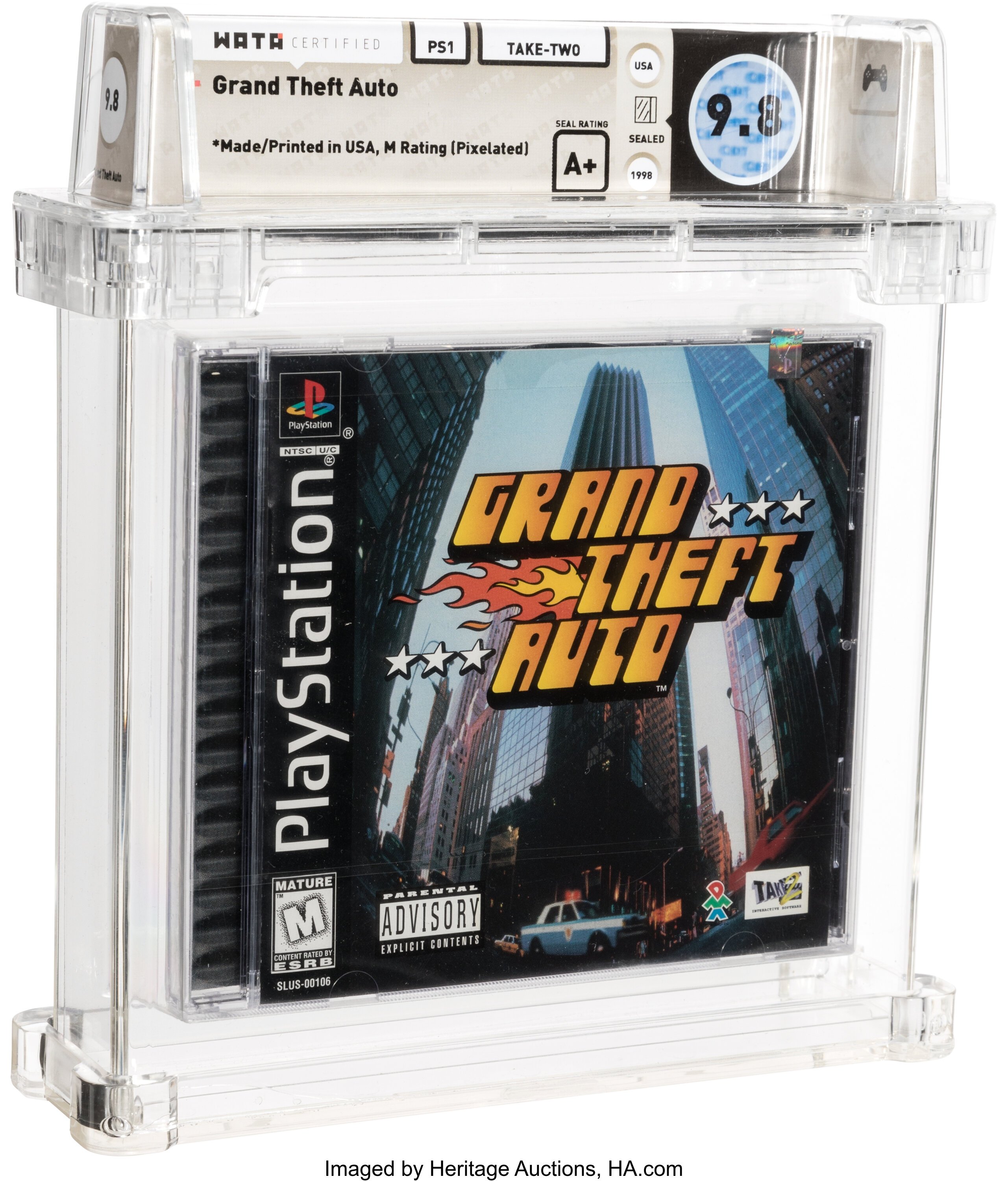 Grand Theft Auto graded slab