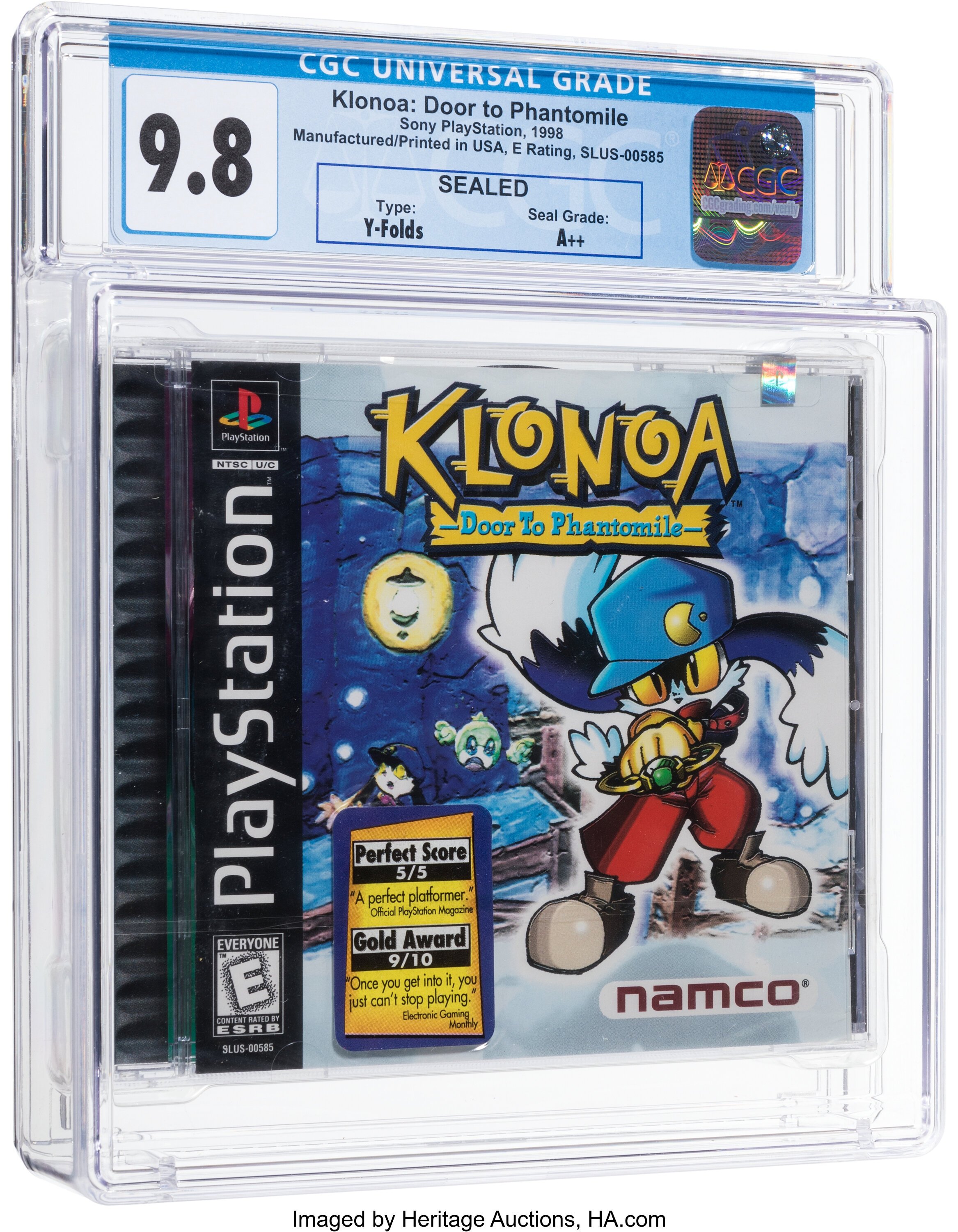 Klonoa: Door to Phantomile (PS1) — PSA Pop Report & Prices