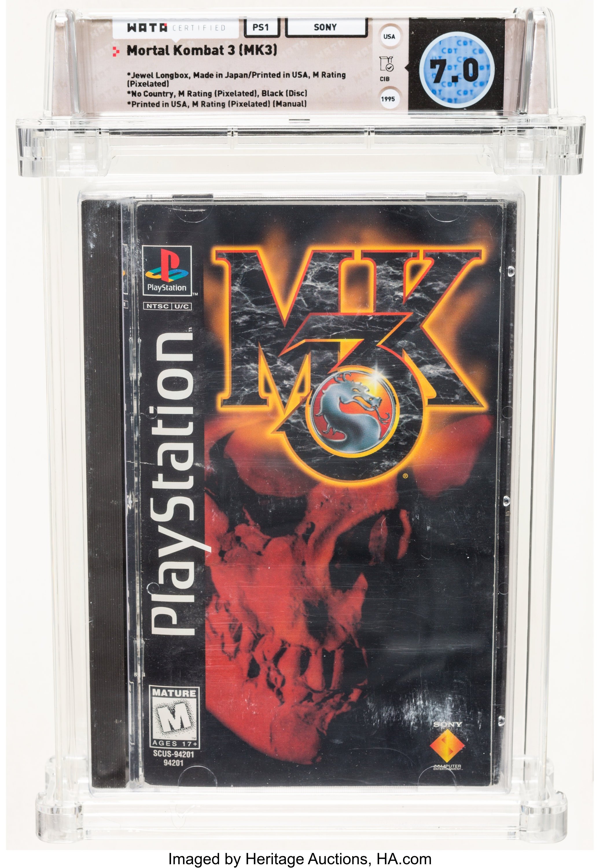Mortal Kombat 3 (MK3) (PS1): PSA Pop Report & Prices