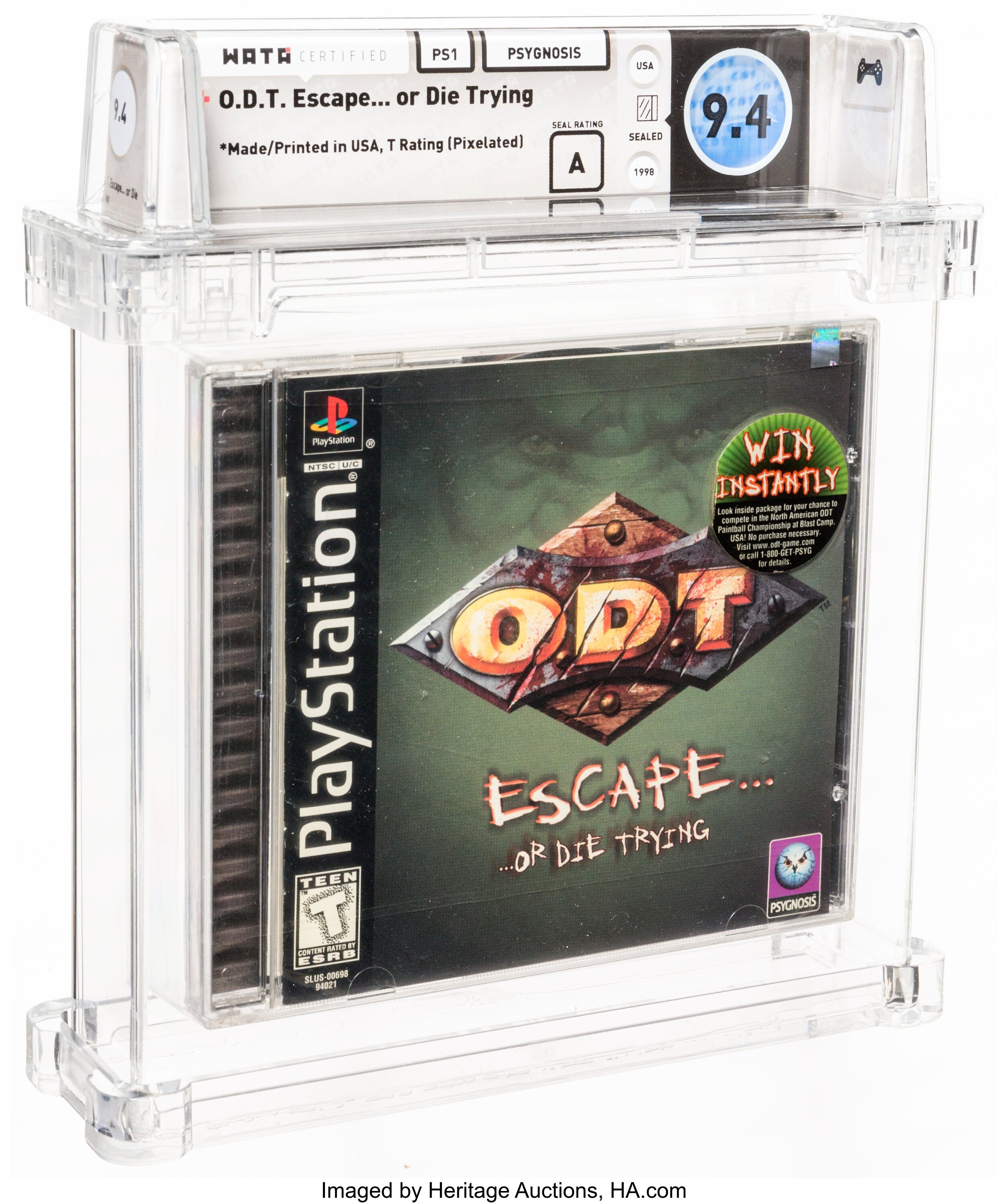 O.D.T. Escape... or Die Trying (PS1): PSA Pop & Prices