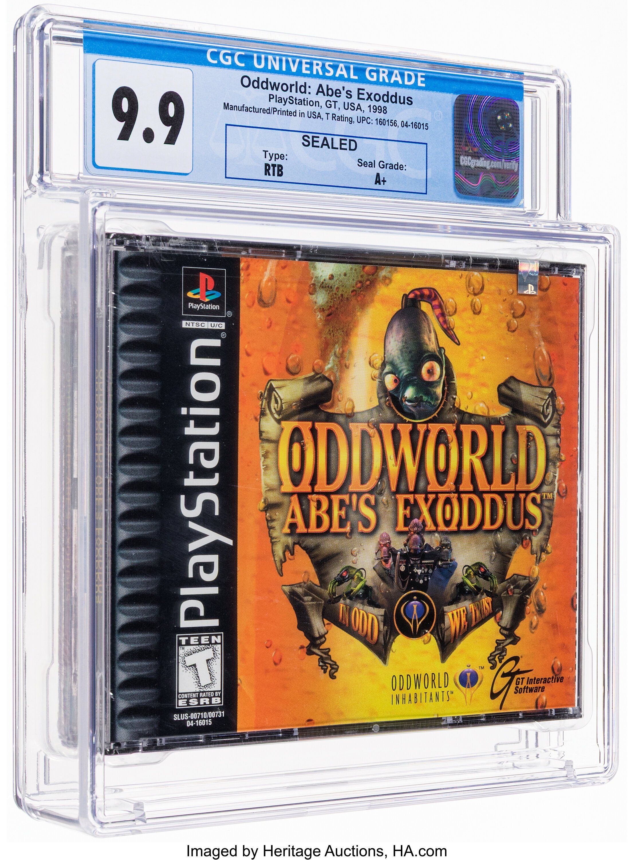 Oddworld: Abe's Exoddus (PS1) — PSA Pop Report & Prices