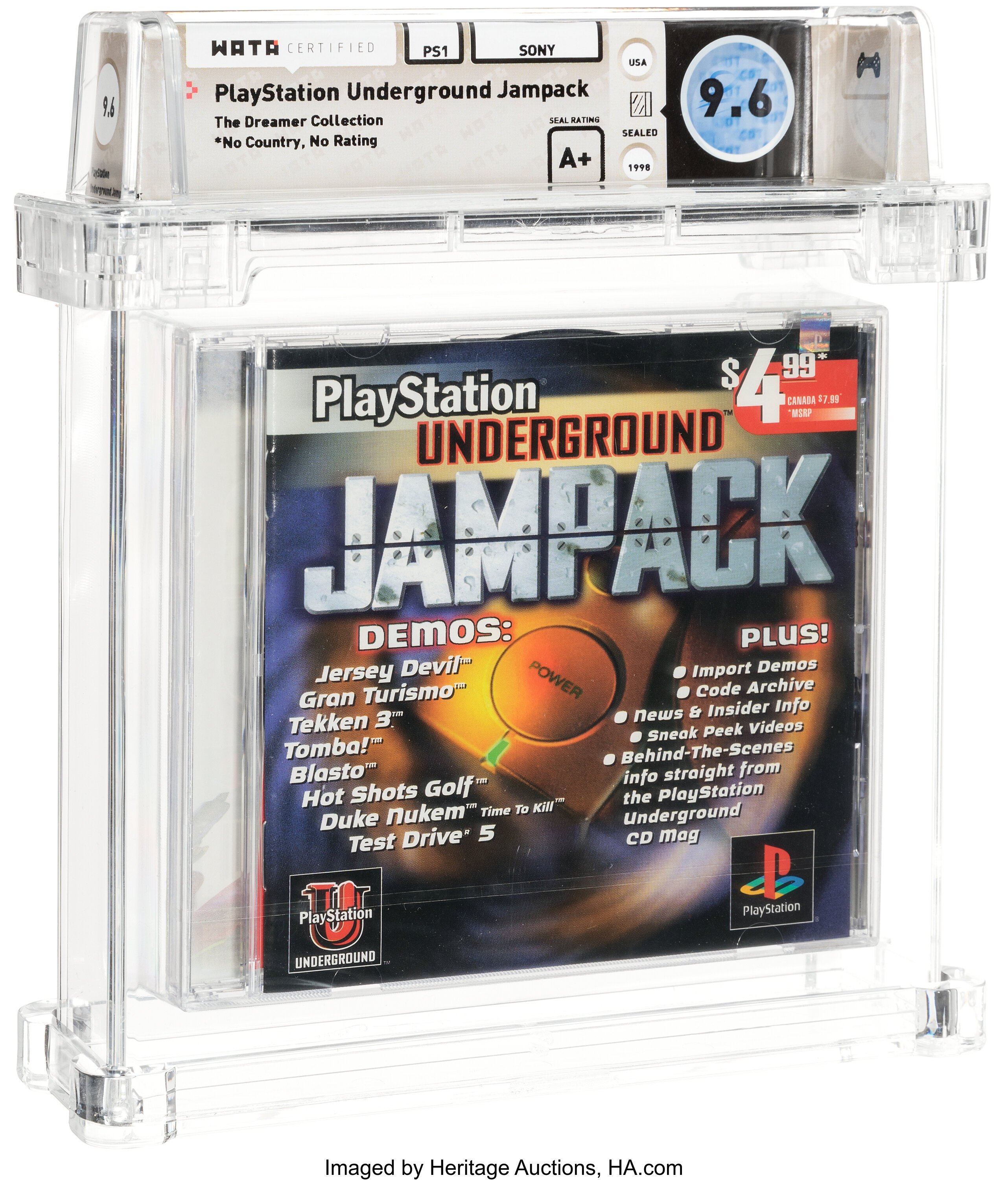 PlayStation Underground Jampack (PS1): PSA Pop & Prices