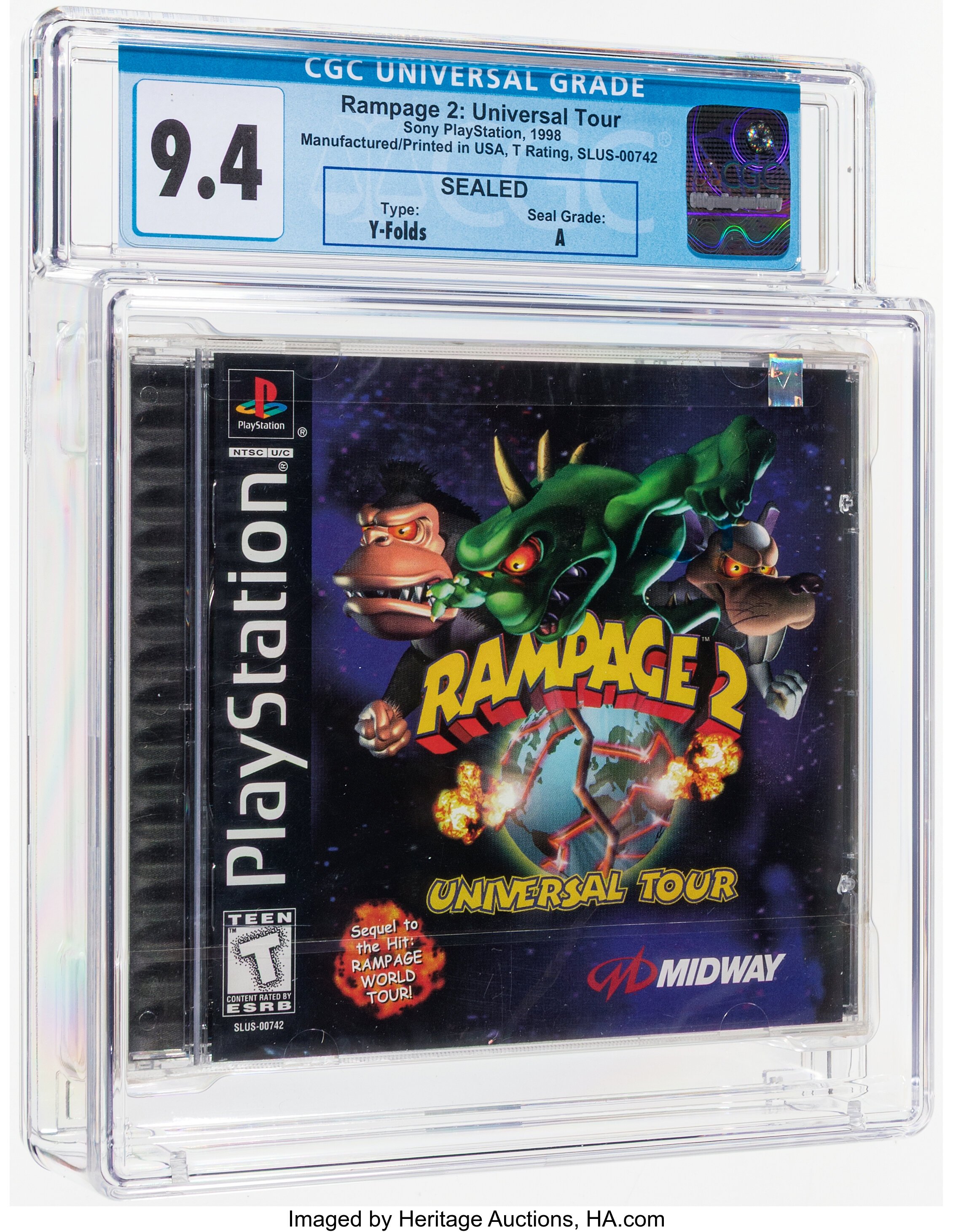Rampage 2: Universal Tour (PS1) — PSA Pop Report & Prices