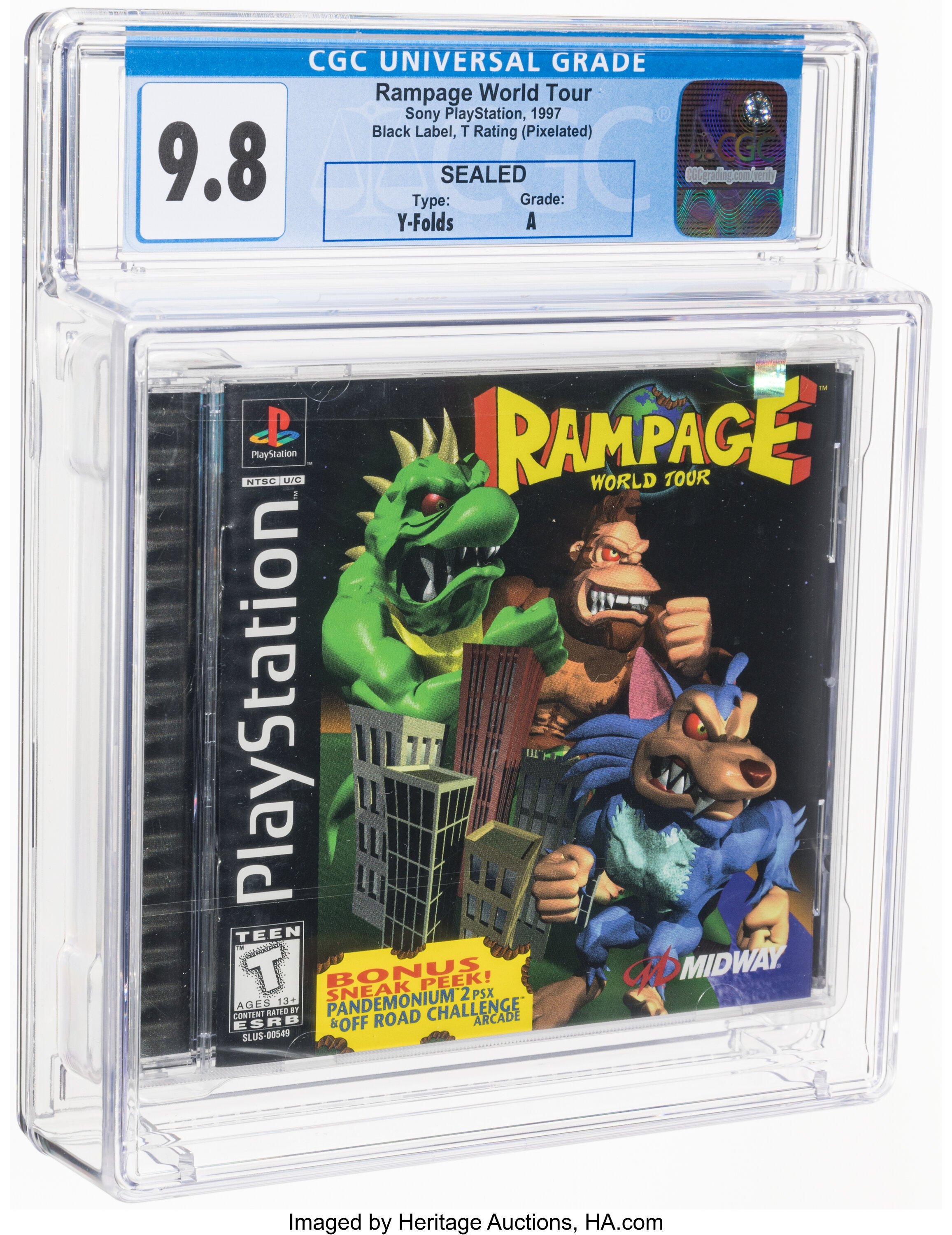 Rampage World Tour (PS1): PSA Pop Report & Prices