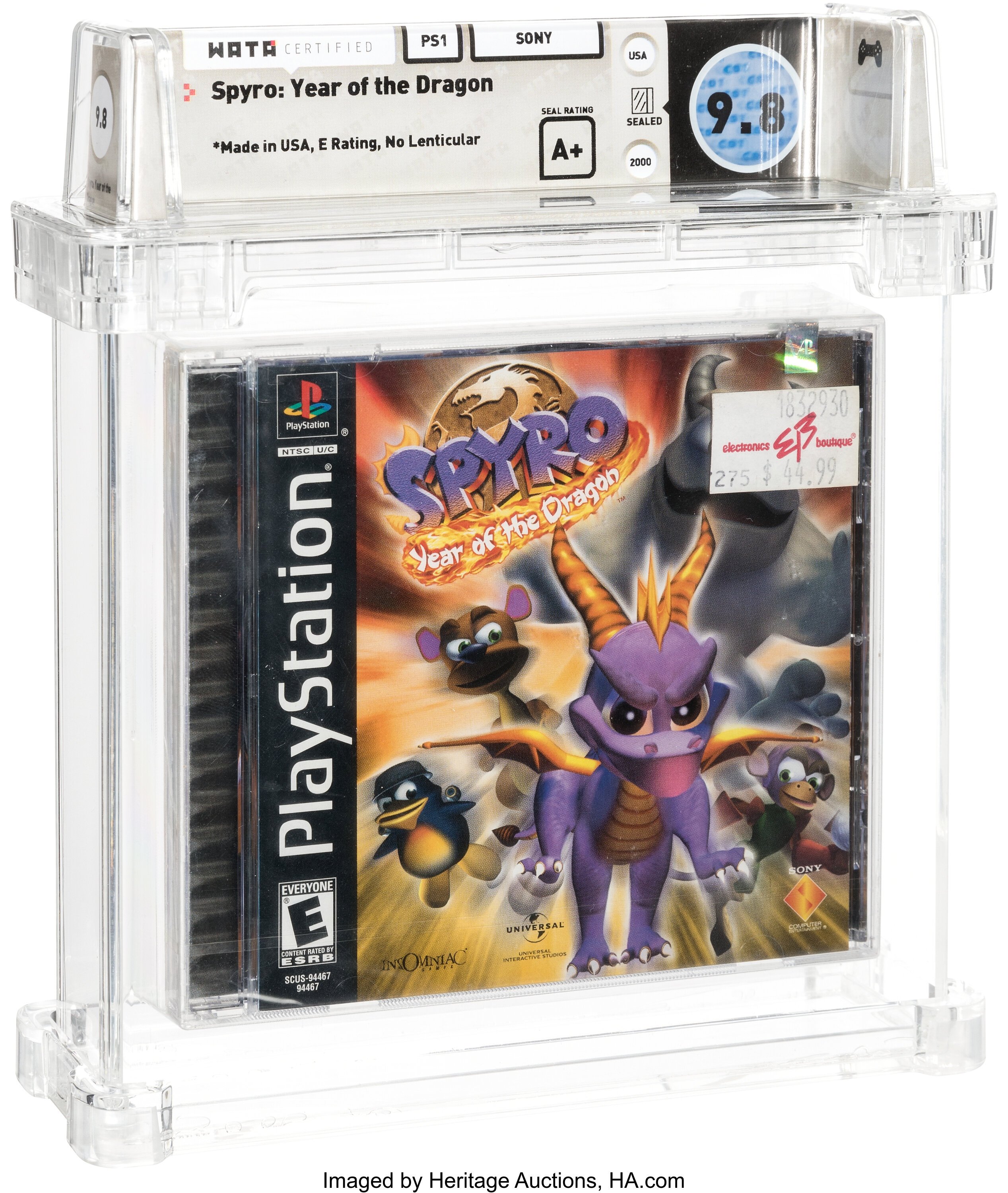 Spyro: Year of the Dragon (PS1) — PSA Pop Report & Prices