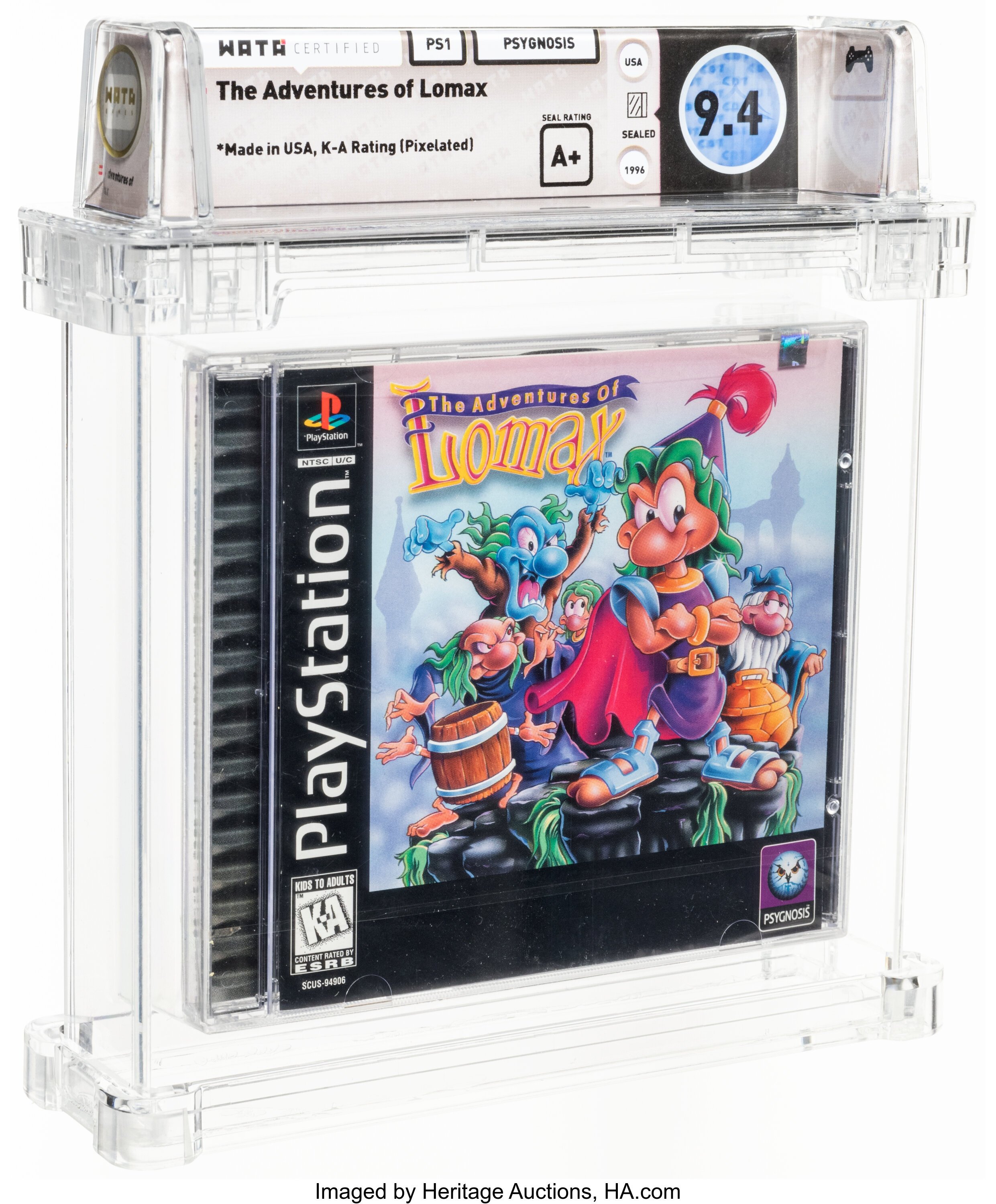 The Adventures of Lomax (PS1): PSA Pop Report & Prices