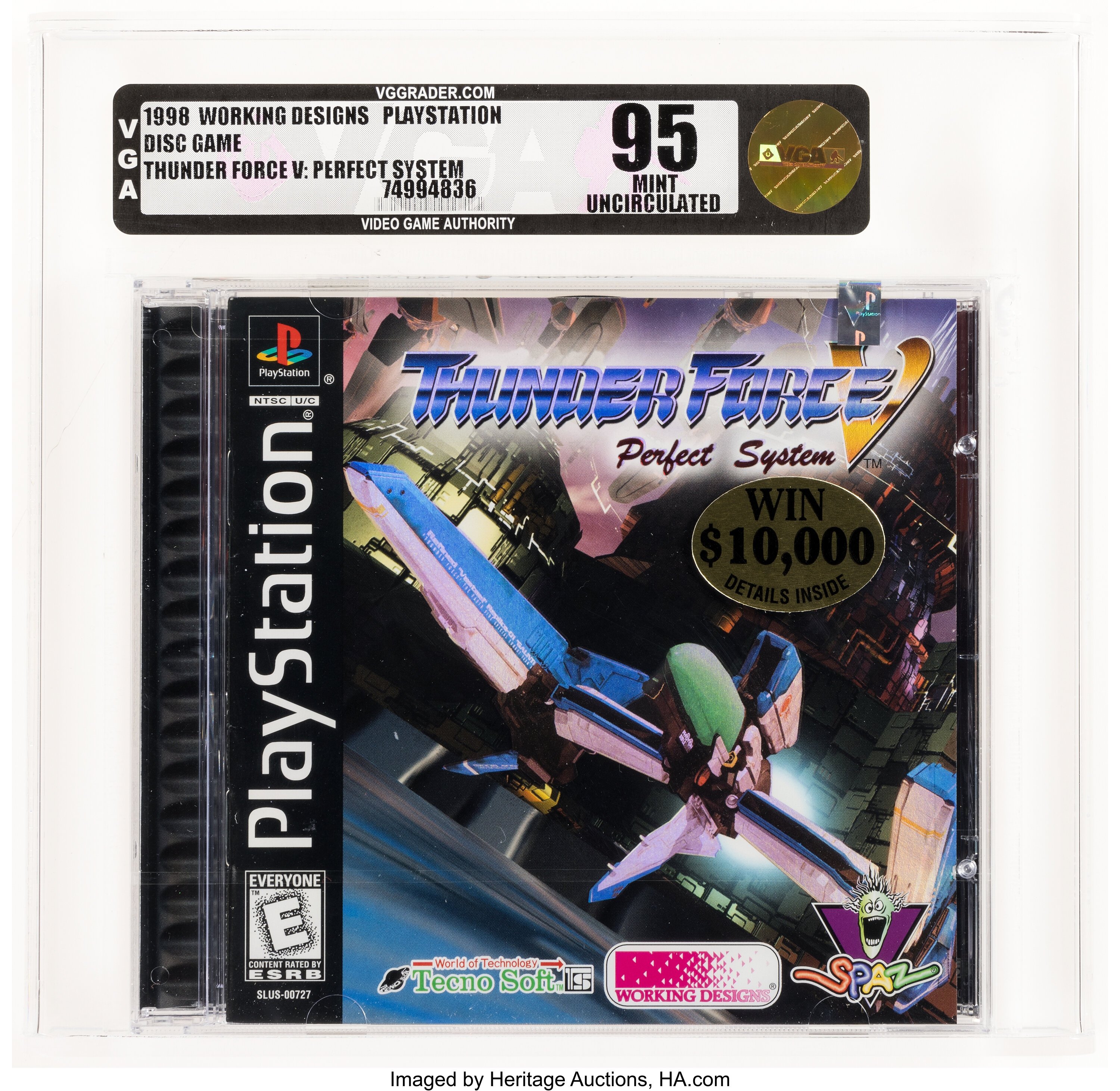 Thunder Force V (PS1): PSA Pop Report & Prices