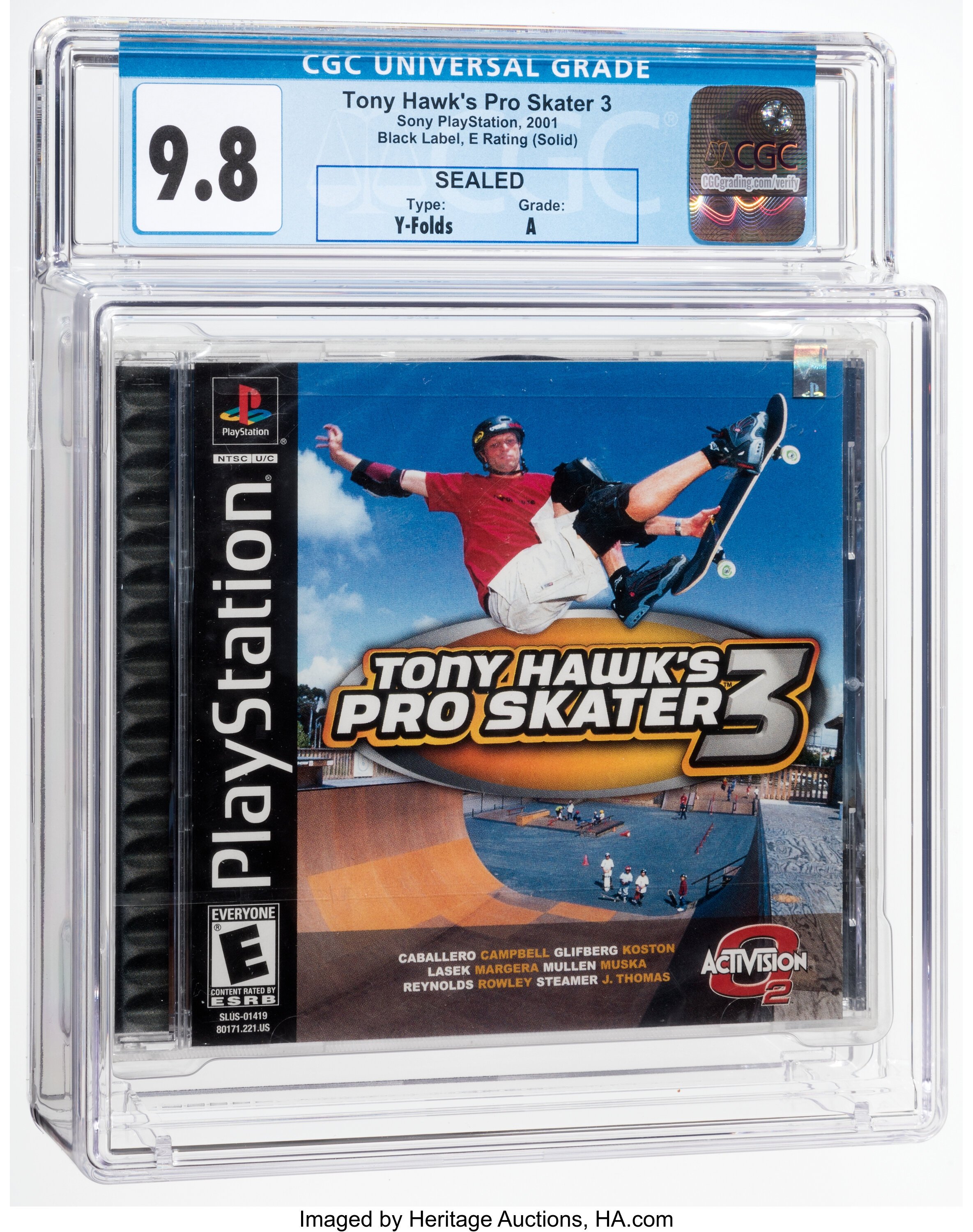 Tony Hawk's Pro Skater 3 (PS1): PSA Pop Report & Prices