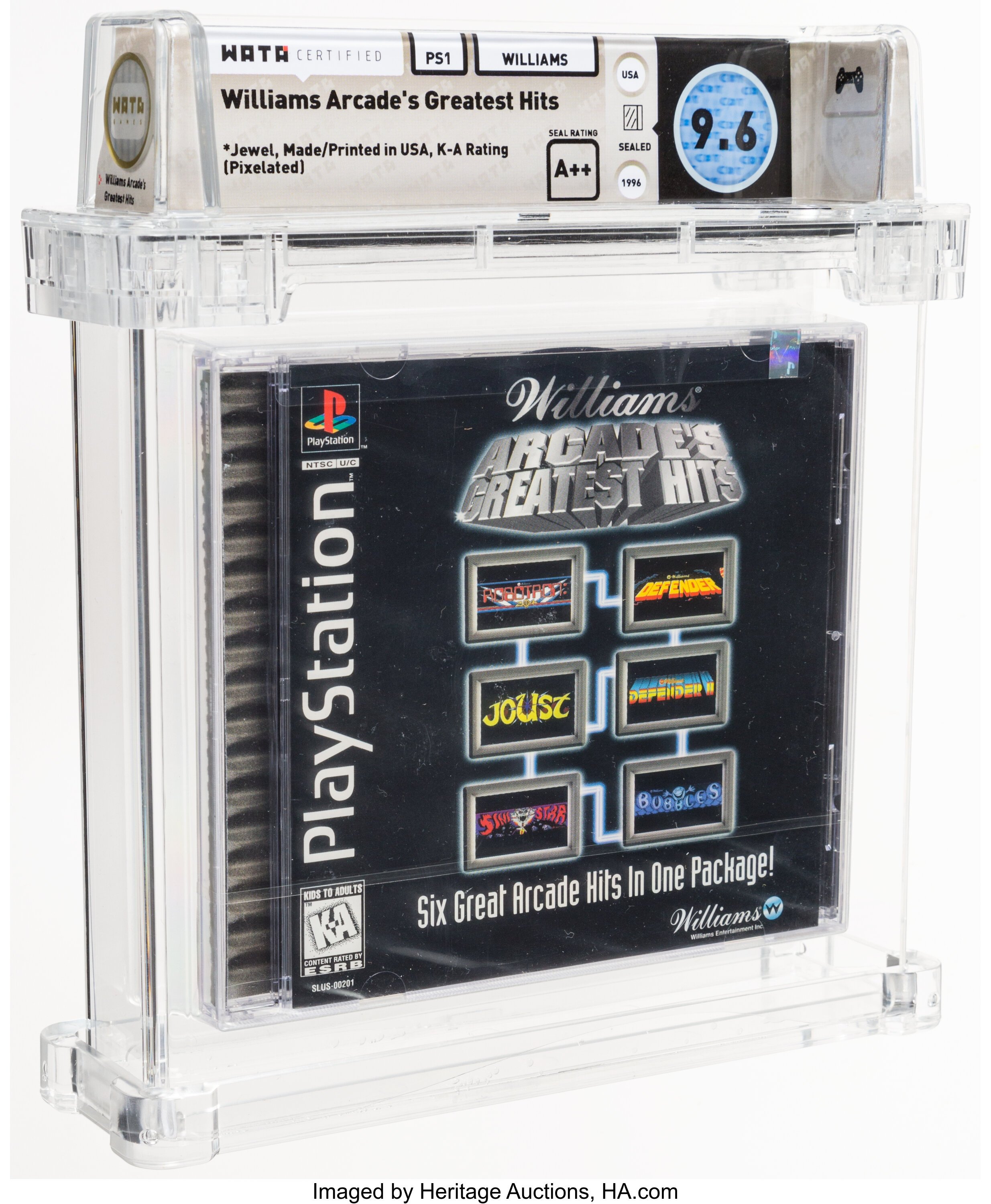 Williams Arcade's Greatest Hits (PS1): PSA Pop & Prices