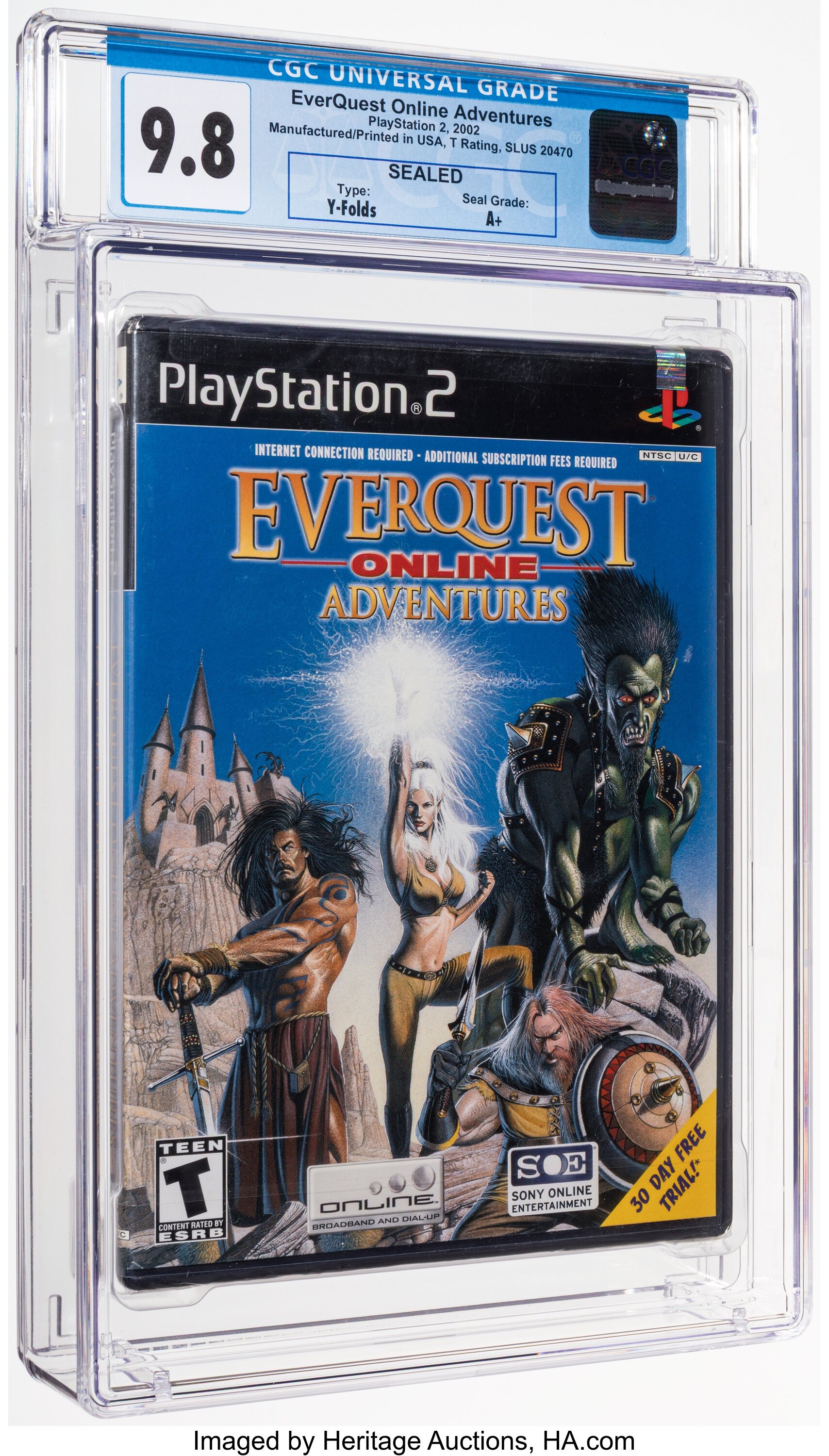 EverQuest Online Adventures (PS2): PSA Pop Report & Prices