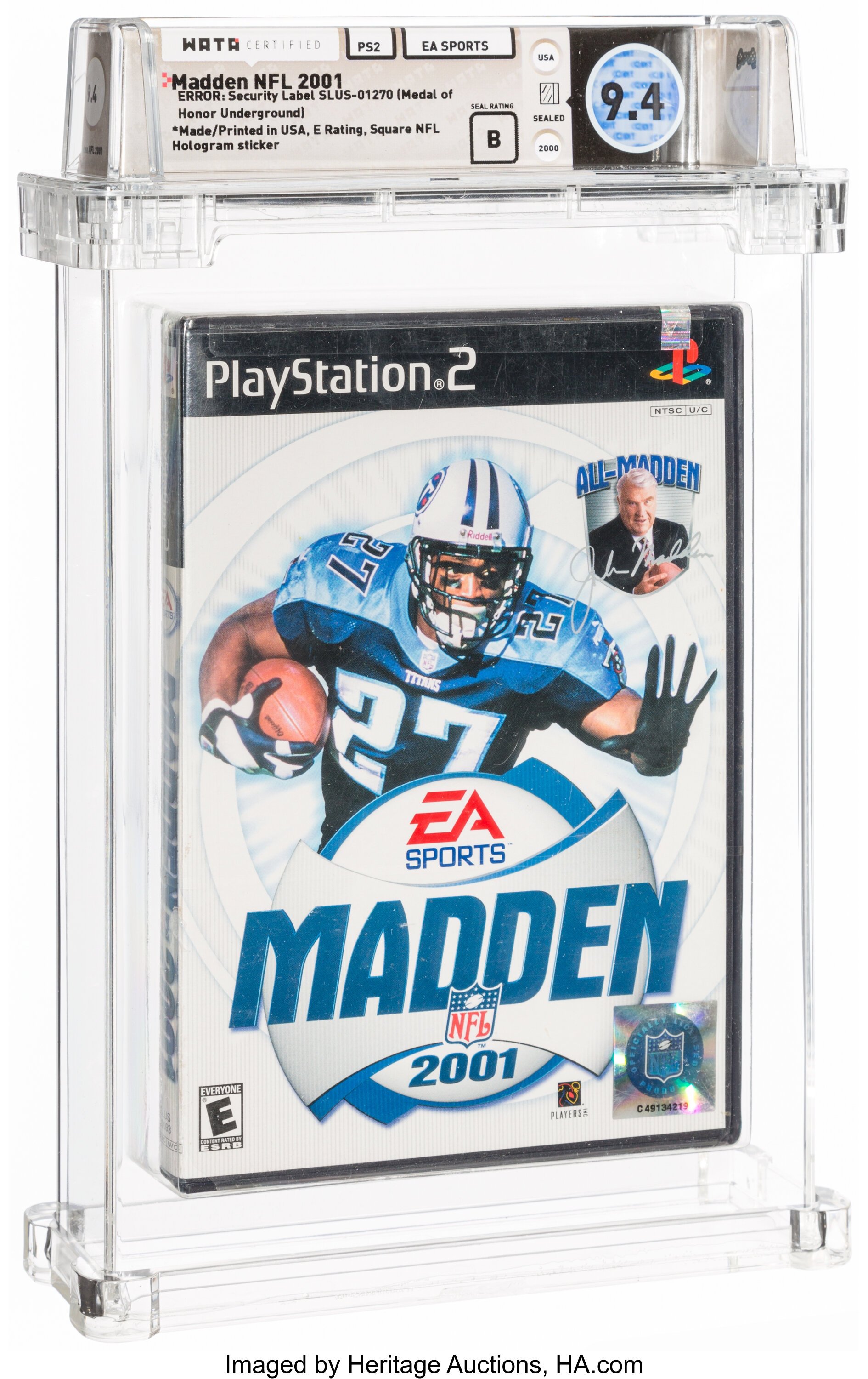 Madden NFL 2001 (PS2): PSA Pop Report & Prices