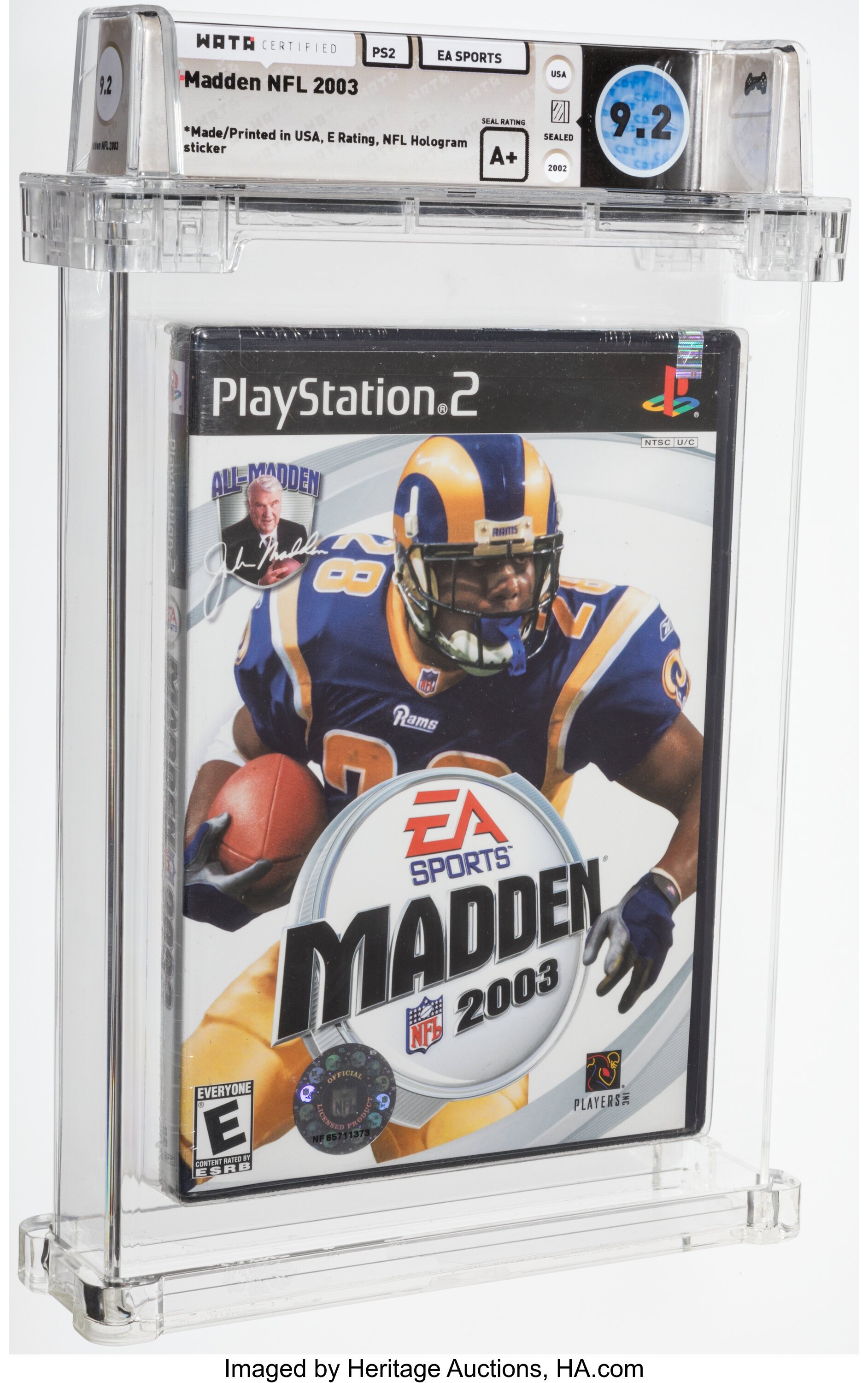 Madden NFL 2003 (PS2): PSA Pop Report & Prices