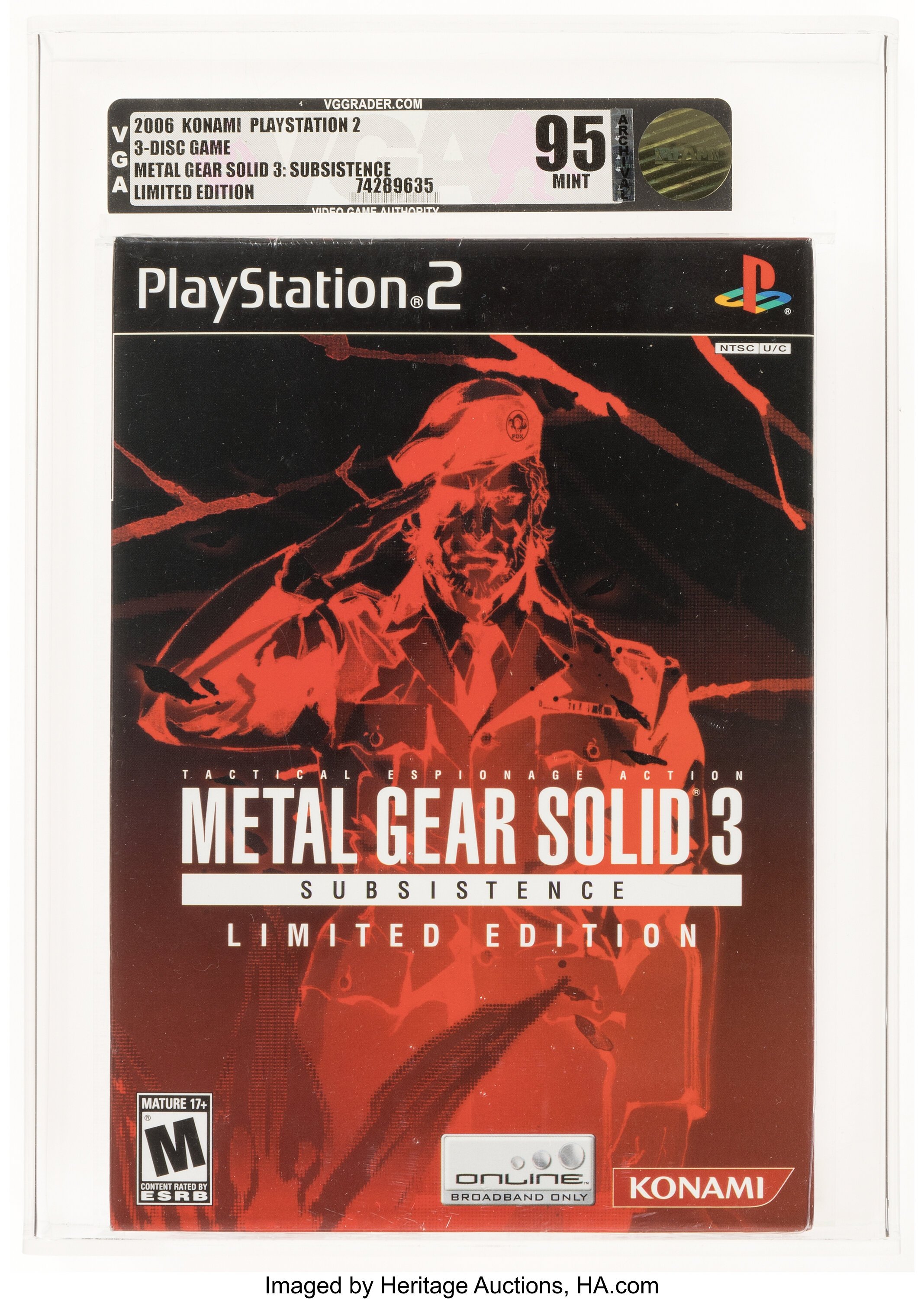 Metal Gear Solid 3: Subsistence (PS2) — PSA Pop & Prices