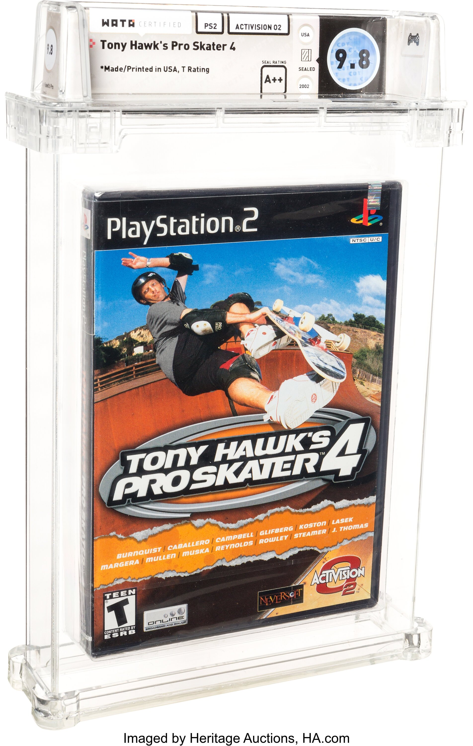 Tony Hawk's Pro Skater 4 (PS2): PSA Pop Report & Prices
