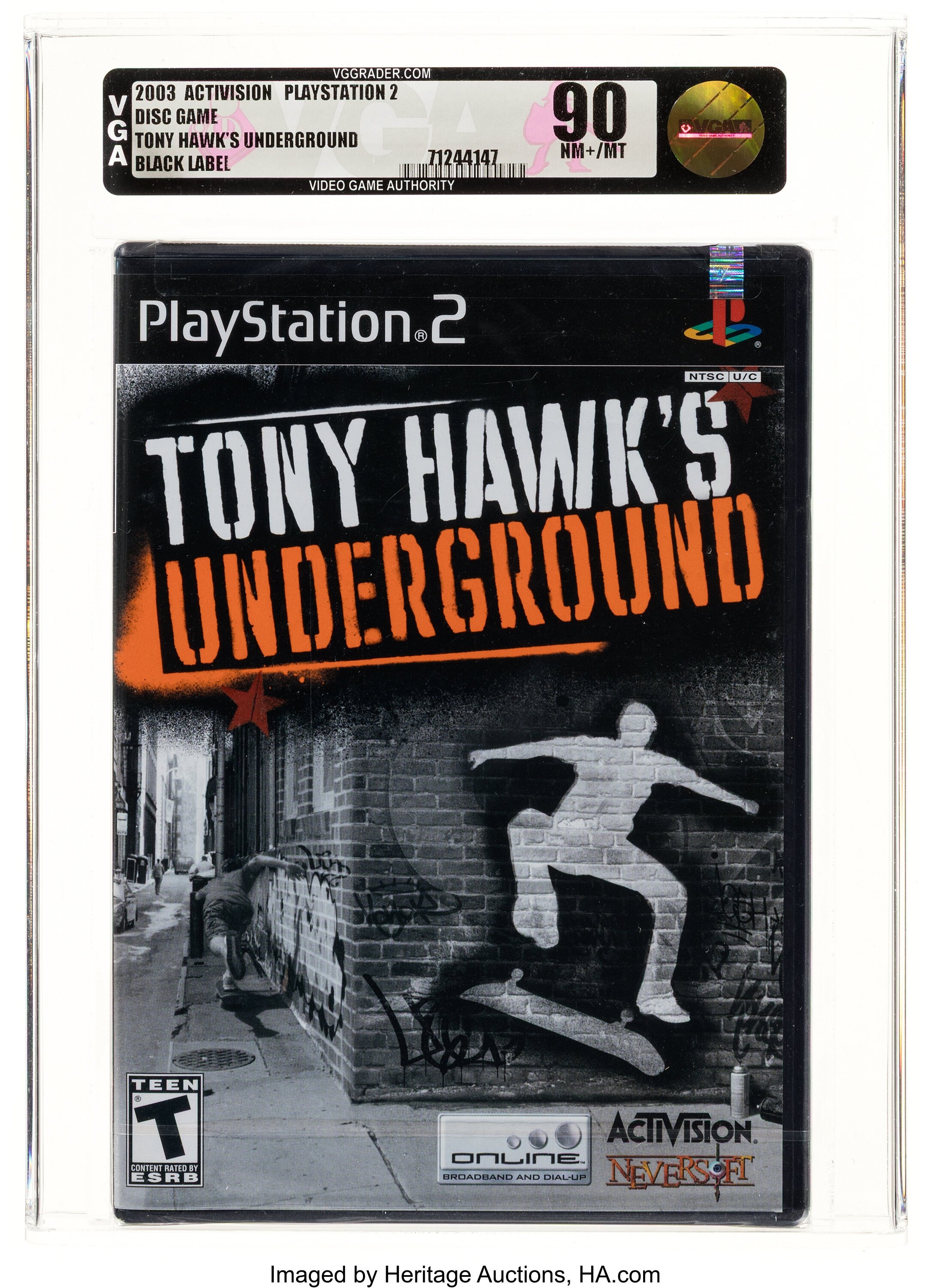 Tony Hawk's Underground (PS2): PSA Pop Report & Prices