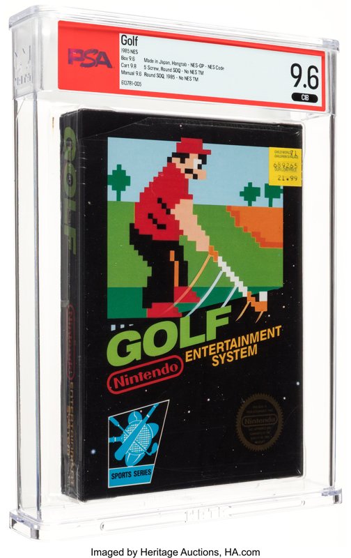 Golf PSA 9.6, the copy sold