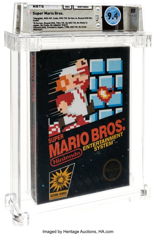Super Mario Bros. WATA 9.4, the copy sold