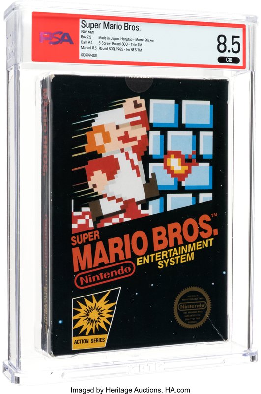 Super Mario Bros. PSA 8.5, the copy sold