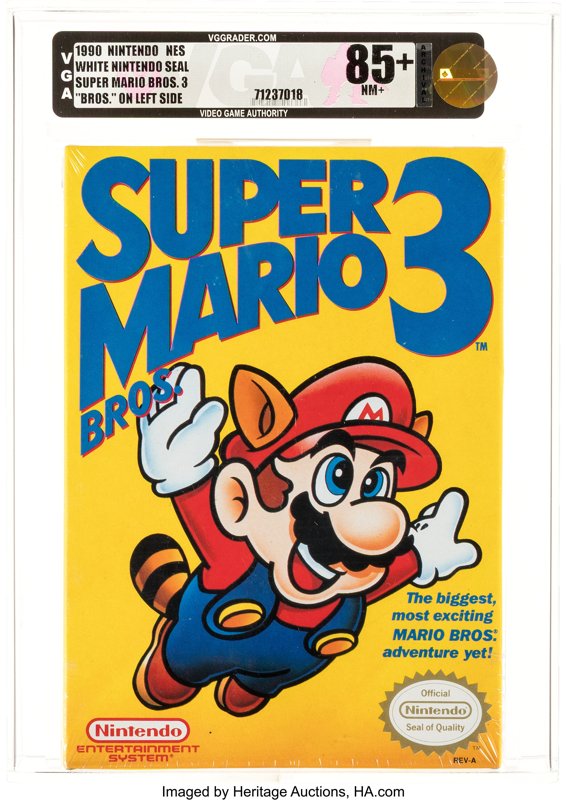 Super Mario Bros. 3 VGA 85+, the copy sold