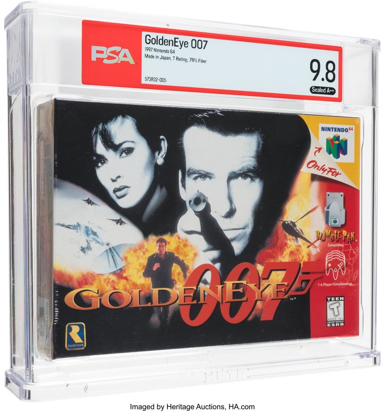 GoldenEye 007 PSA 9.8 A++, the copy sold