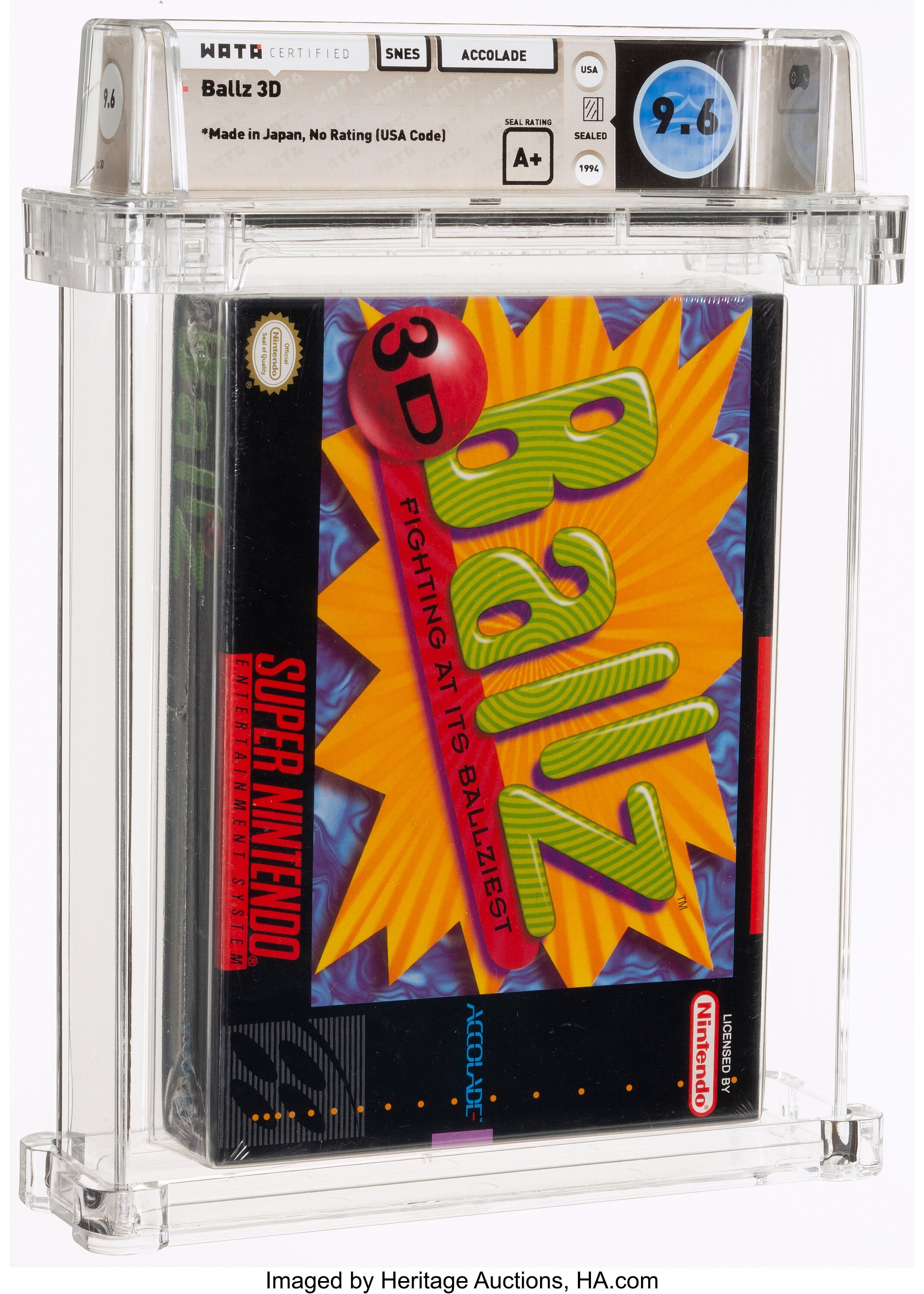 Ballz 3D (SNES): PSA Pop Report & Prices
